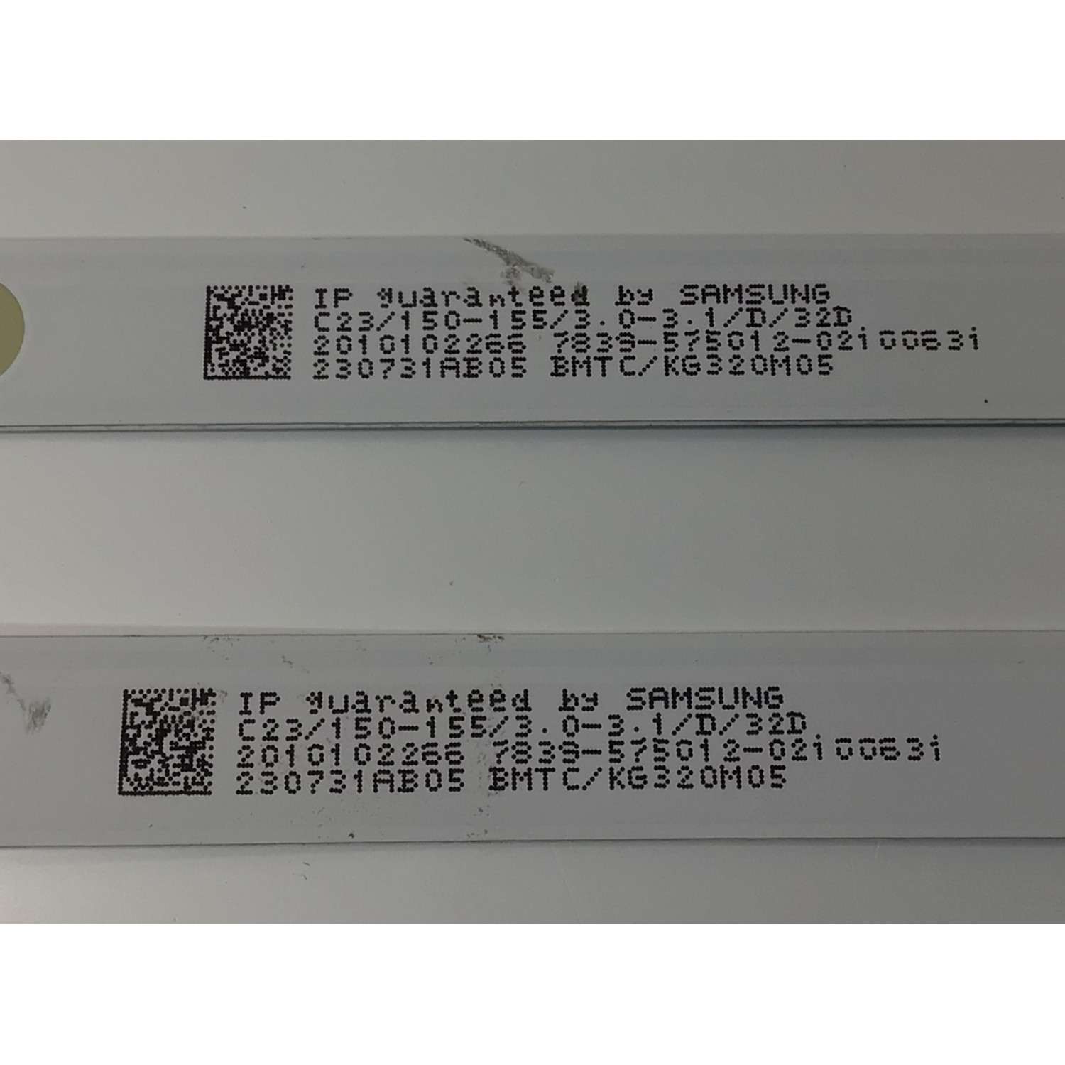KIT DE LEDS ORIGINAL PARA TV ONN 2 PIEZAS / NUMERO DE PARTE 303KG320005BD / 303KG320005 / KG32D06-ZC26AG-01BD / KG32D06-ZC26AG-01 / 4708-K320WD-A1113N51 / K320WDD1 A1 / 230731AB05 / 2010102266 / BMTC/KG320M05 / PANEL K320W001 / MODELO 100012589 32" - Imagen 2