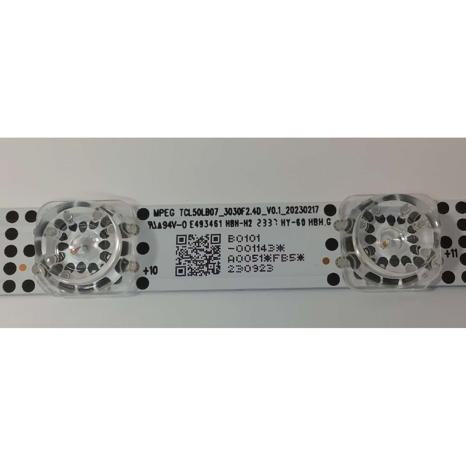 LED PARA TV TCL ORIGINAL 1 PIEZA / NUMERO DE PARTE TCL50LB07 / TCL50LB07_3030F2.4D / TCL50LB07_3030F2.4D_V0.1_20230217 / B0101-001143 / 230923 / MODELO 50S454 - Imagen 2