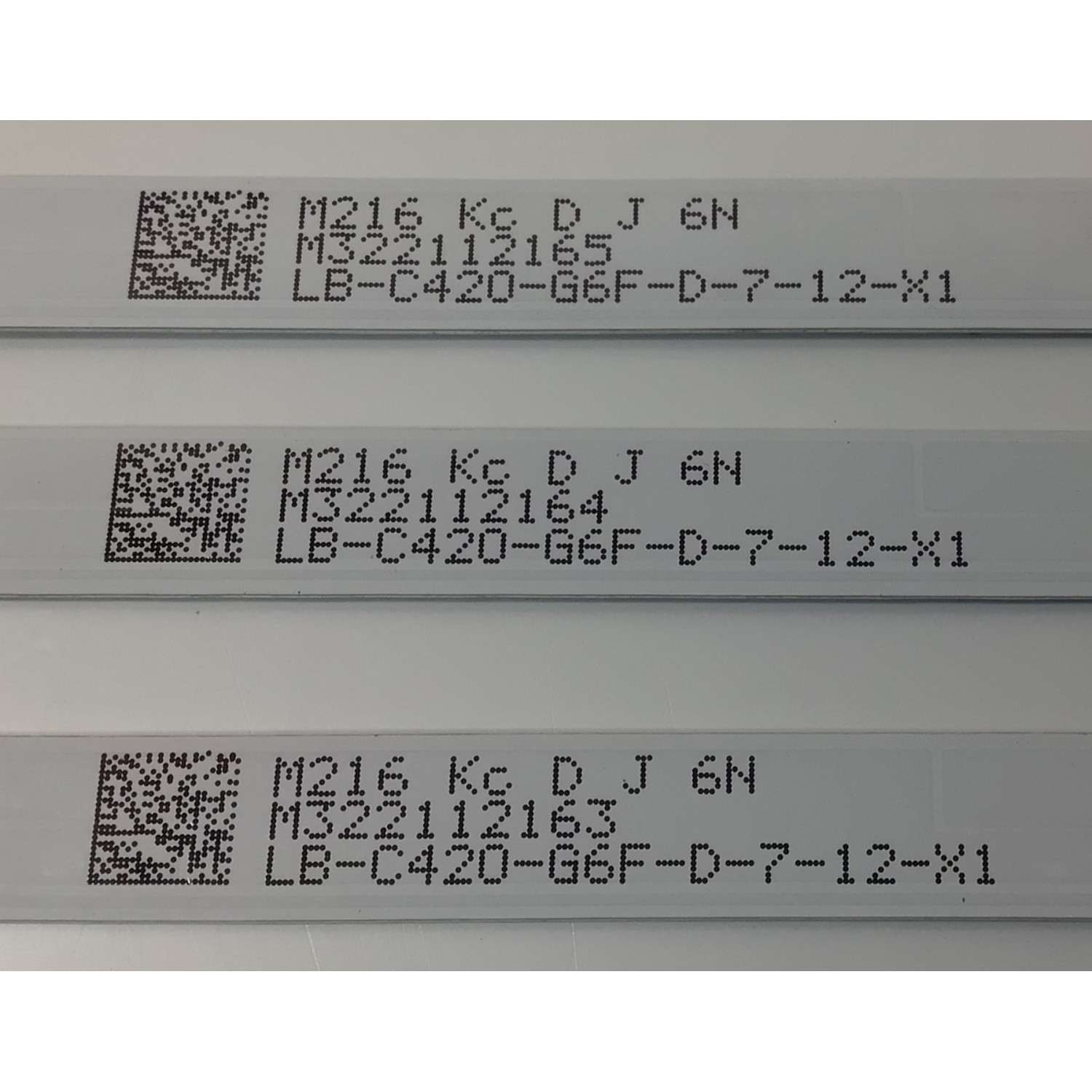 KIT DE LEDS PARA TV ONN ORIGINAL 3 PIEZAS / NUMERO DE PARTE MS-L4363 V1 / LB-C420-G6F-D-7-12-X1 / M322112163 / 2306LA021 / PANEL C420Y20-5C / MODELOS 100068372 42" / RTR4261-6A         - Imagen 2