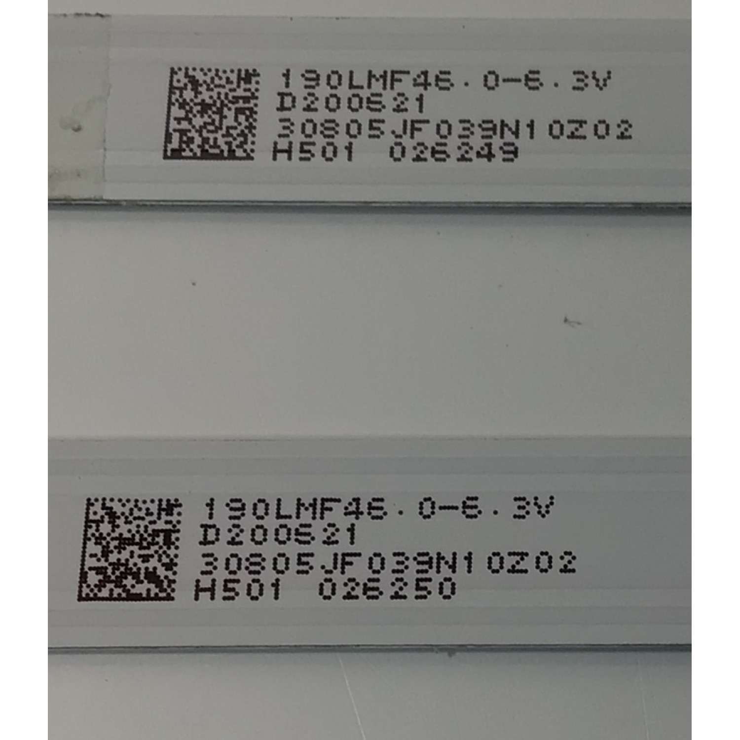 KIT DE LEDS PARA TV SANSUI ORIGINAL / INCOMPLETO SOLO 2 PIEZAS / NUMERO DE PARTE JL.D39042330-006AS-M / JL.D39042330-006AS-M_V01 / 3080539Z10DTZ003 / DISPLAY V400HJ6-PE1 REV.C3 / PANEL CX400DLEDM / MODELO S40P28FN  / KIT CONSTA ORIGINALMENTE DE 3 PIEZAS - Imagen 3