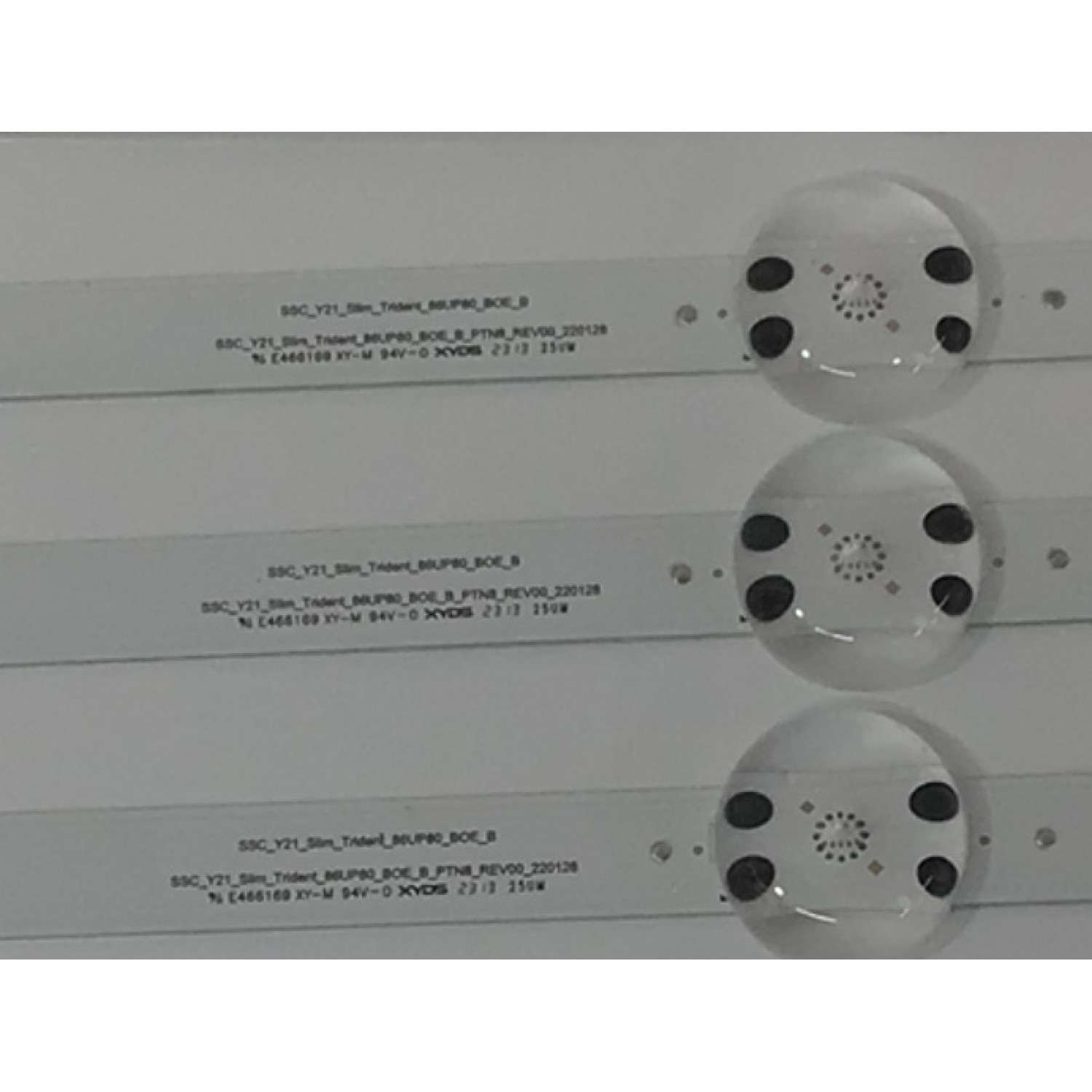 KIT DE LEDS PARA TV LG ORIGINAL 22 PIEZAS / NUMERO DE PARTE EAV65063901 / EAV65063801 / SSC_Y21_SLIM_TRIDENT_86UP80_BOE_B / SSC_Y21_SLIM_TRIDENT_86UP80_BOE_A / F8CB24Y1C / BOE(B10) / PANEL NC860TQF-ABLH5 / DISPLAY HV860QUB-E1E / MODELOS / 86UQ7070ZUD - Imagen 4