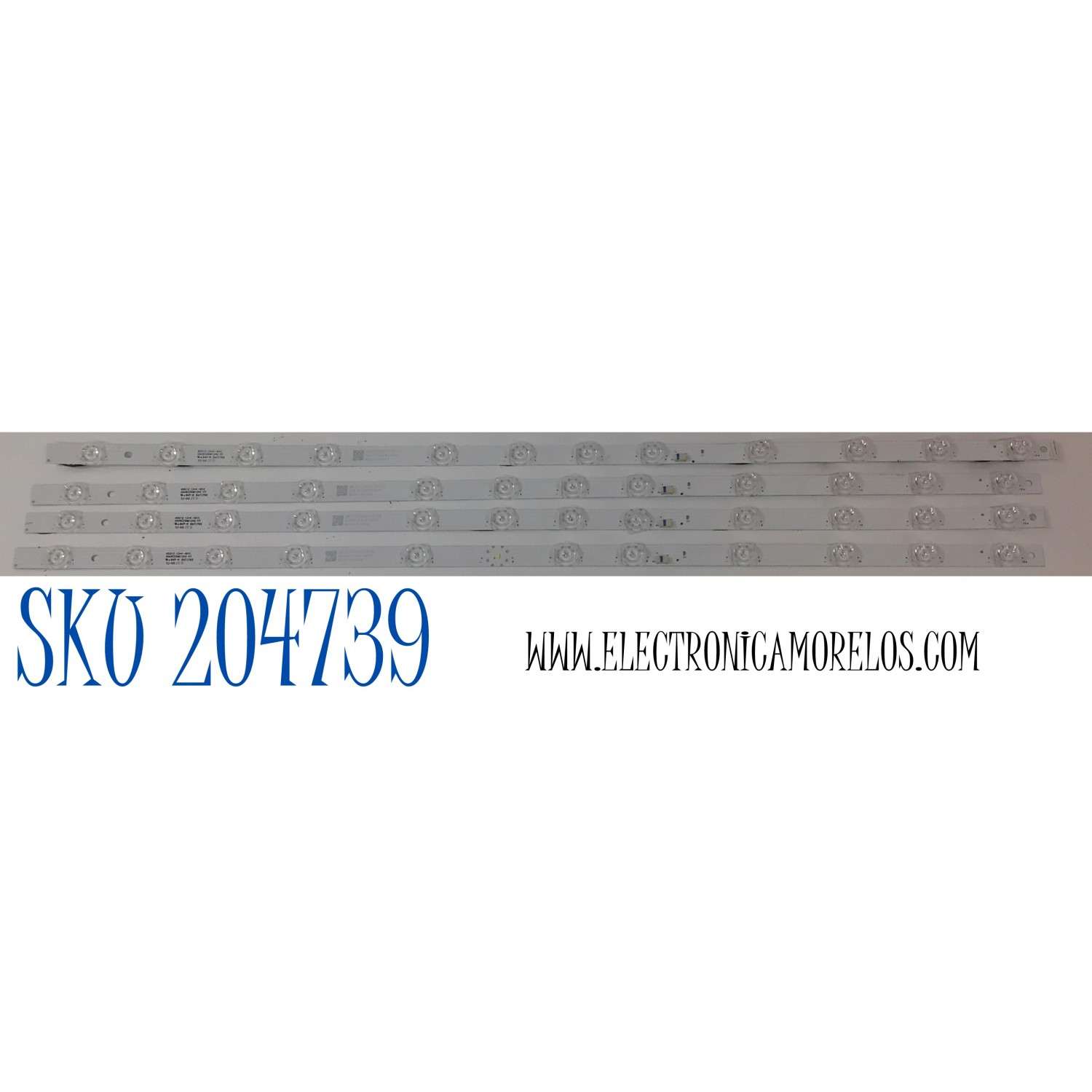 KIT DE LEDS PARA TV TCL ORIGINAL 4 PIEZAS / NUMERO DE PARTE 65HR330M12A2 / 65HR330M12A2 V3 / 65S12 / 02V9F/LK/B1OU1C / 02V9F/LK/B10U1C / B0101-001002 / PANEL LVU650NDEL / DISPLAY ST6451D06-3 VER.2.1 / MODELO 65S470G