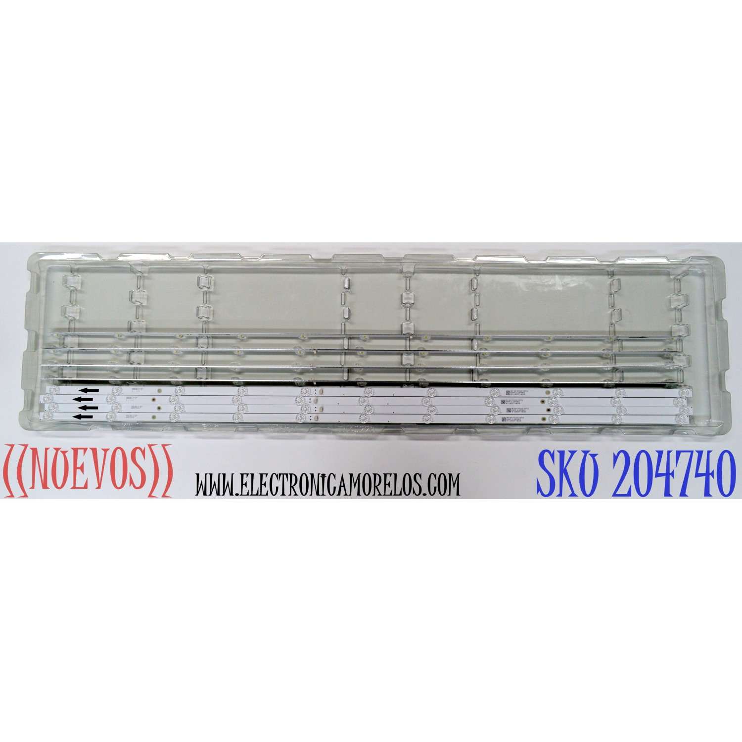 KIT DE LEDS ORIGINAL NUEVOS PARA TV XIAOMI 4 PIEZAS / NUMERO DE PARTE 55HR332M11A1 V0 / 55D6100M / 4C-LB550T-HR24C / 55D6100M 11*4 / 55HR332M11A1 / LJ2A10R2C / 231225 / MODELO L55M8-A2LA