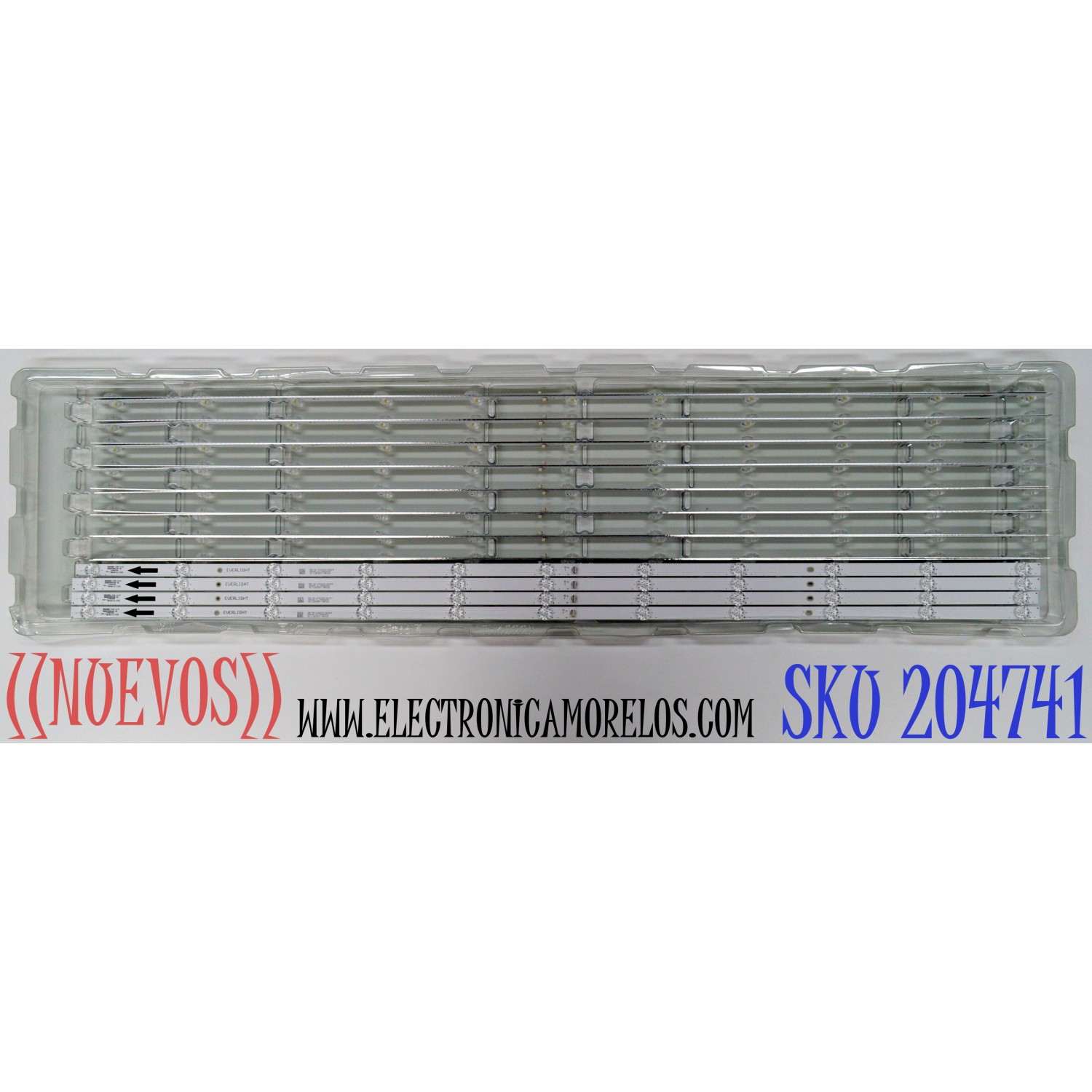KIT DE LEDS ORIGINAL NUEVOS PARA TV LG 4 PIEZAS / NUMERO DE PARTE 55HR332M11A0 V0 / 55D2000 / 4C-LB550T-HR12C / 55D2000 11*4 / LL7RB2R1C / 55HR332M11A0 / E493481 / PANEL LVU550LGDX / NC650TQG-ABKH1 / MODELOS 55UP7000PUA / 55UP7000PUA.CWMYLH