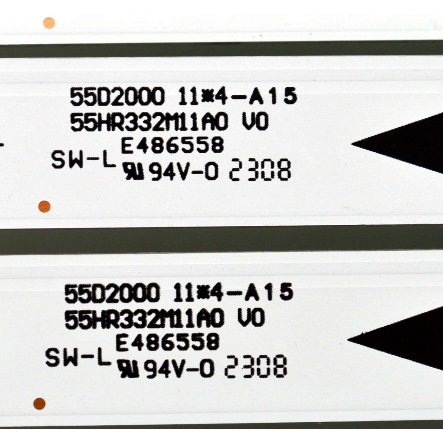 KIT DE LEDS ORIGINAL NUEVOS PARA TV LG 4 PIEZAS / NUMERO DE PARTE 55HR332M11A0 V0 / 55D2000 / 4C-LB550T-HR12C / 55D2000 11*4 / LL7RB2R1C / 55HR332M11A0 / E493481 / PANEL LVU550LGDX / NC650TQG-ABKH1 / MODELOS 55UP7000PUA / 55UP7000PUA.CWMYLH - Imagen 4