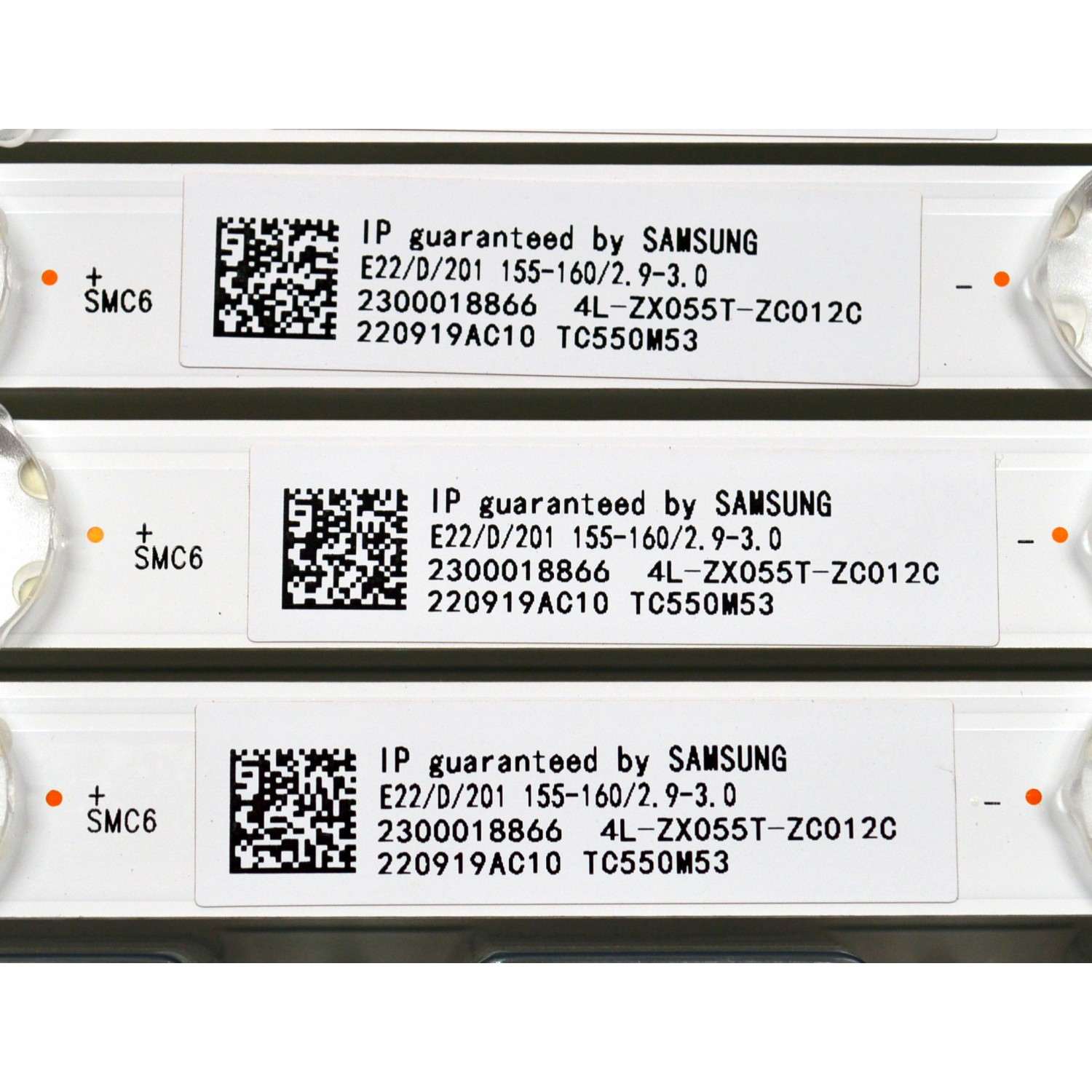KIT DE LEDS ORIGINAL NUEVOS PARA TV PHILIPS 4 PIEZAS / NUMERO DE PARTE TCL55D14-ZC42AG-09D / 303TC550070D / 4L-ZX055T-ZC012C / TC550M53 / E469119 / PANEL LVU550CSDX E0647 / DISPLAY ST5461D12-6 VER.2.2 / MODELO 55PFL5756 / 55PFL5756/F7 - Imagen 3