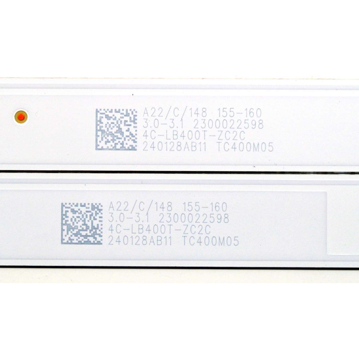 KIT DE LEDS ORIGINAL NUEVOS PARA TV HKPRO 2 PIEZAS / NUMERO DE PARTE TCL40D08-ZC62AG-08D / 303TC400038D / 4C-LB400T-ZC2C / TC400M05 / PANEL LVF400CMDX / DISPLAY V400HJ9-PE1 REV.C4 / MODELOS HKP40SM11 / ATV-40HDR - Imagen 4