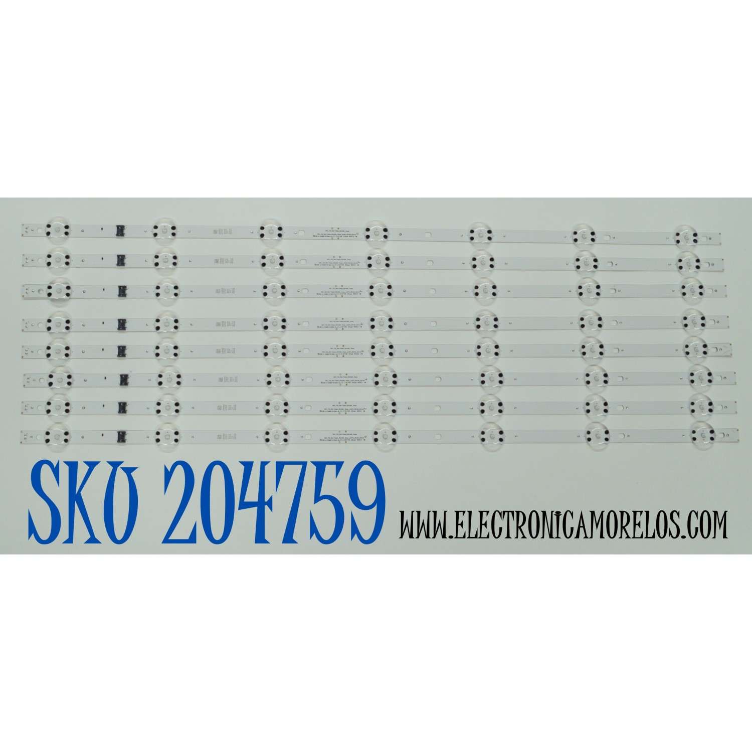 KIT DE LEDS ORIGINAL PARA TV LG 8 PIEZAS / NUMERO DE PARTE EAV65042401 / SSC_Y22_SLIM TRIDENT_65UQ90_SHARP / SSC_Y22_SLIM TRIDENT_65UQ90_SHARP_(0.6PI)_REV00 / SHARP650S8 / MODELO 65UN6955 / 65UP7670 / 65UP8000 / 65UQ7070 / 65UQ8000 / 65UQ9000 / 65UR640