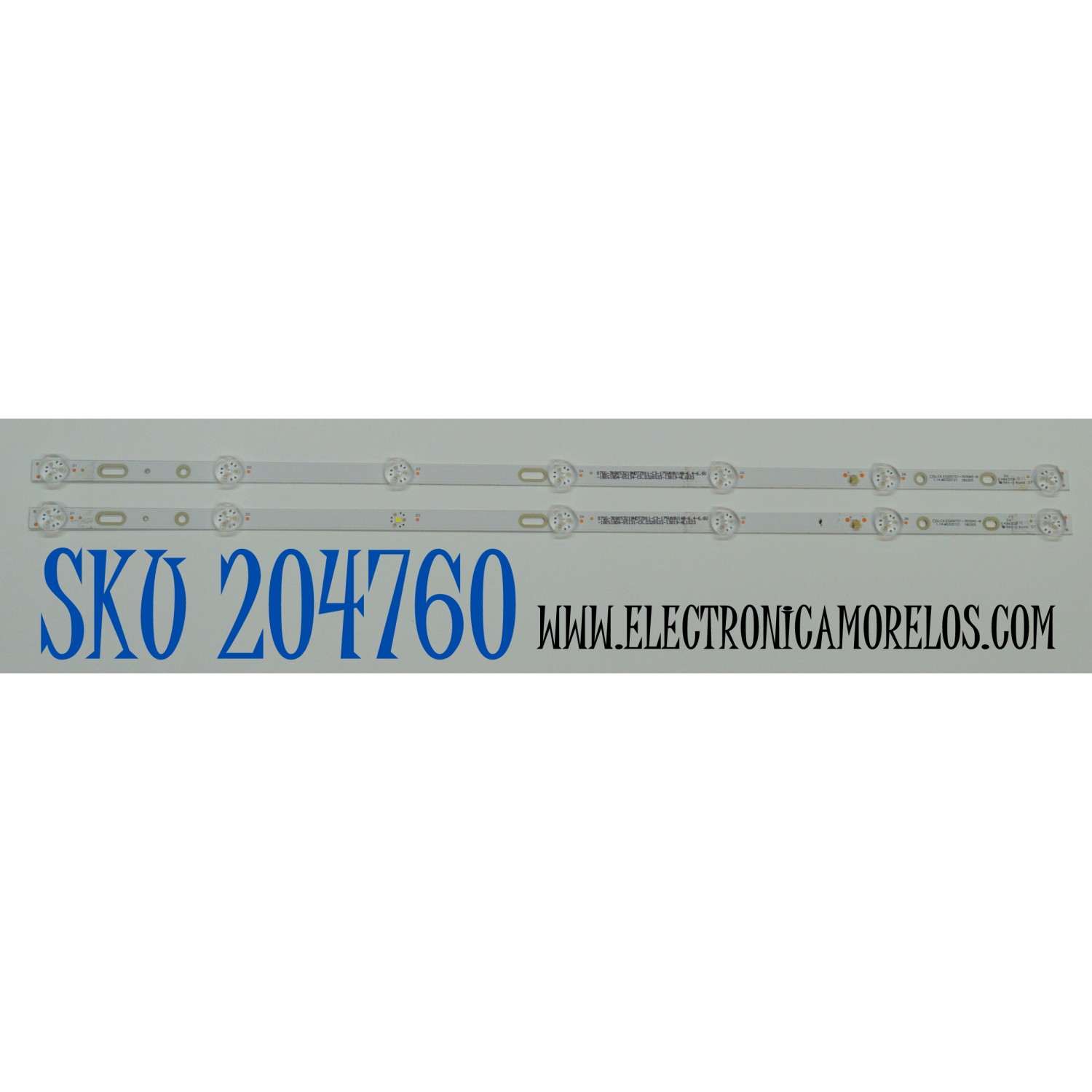 KIT DE LEDS ORIGINAL PARA TV RCA 2 PIEZAS / NUMERO DE PARTE D3200701-3030AS / SJ.CX.D3200701-3030AS-M / 1.14MD320121 / 180305 / 07GG-308053219NDTZ001 / C3-175V08V14B-6.4-6.V6 / 180518D4 / CX.D320S33-13819-HL1023 / MODELO RTV32Z2SM