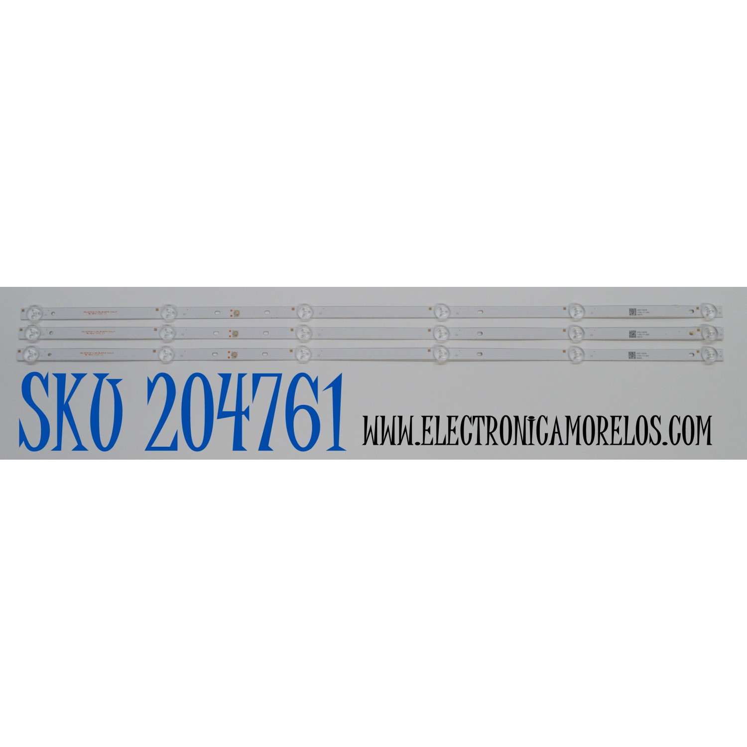 KIT DE LEDS ORIGINAL PARA TV RCA 3 PIEZAS / NUMERO DE PARTE SQY39.5A114 / HRS_SQY39.5A114_3X6_2W_MCPCB / AE0110478 / Y-05L-Y1-JM2 / PANEL V400HJ6-PE1 / MODELO RT4038 / 4017ST2  / L-4017ST2 / 40LEM