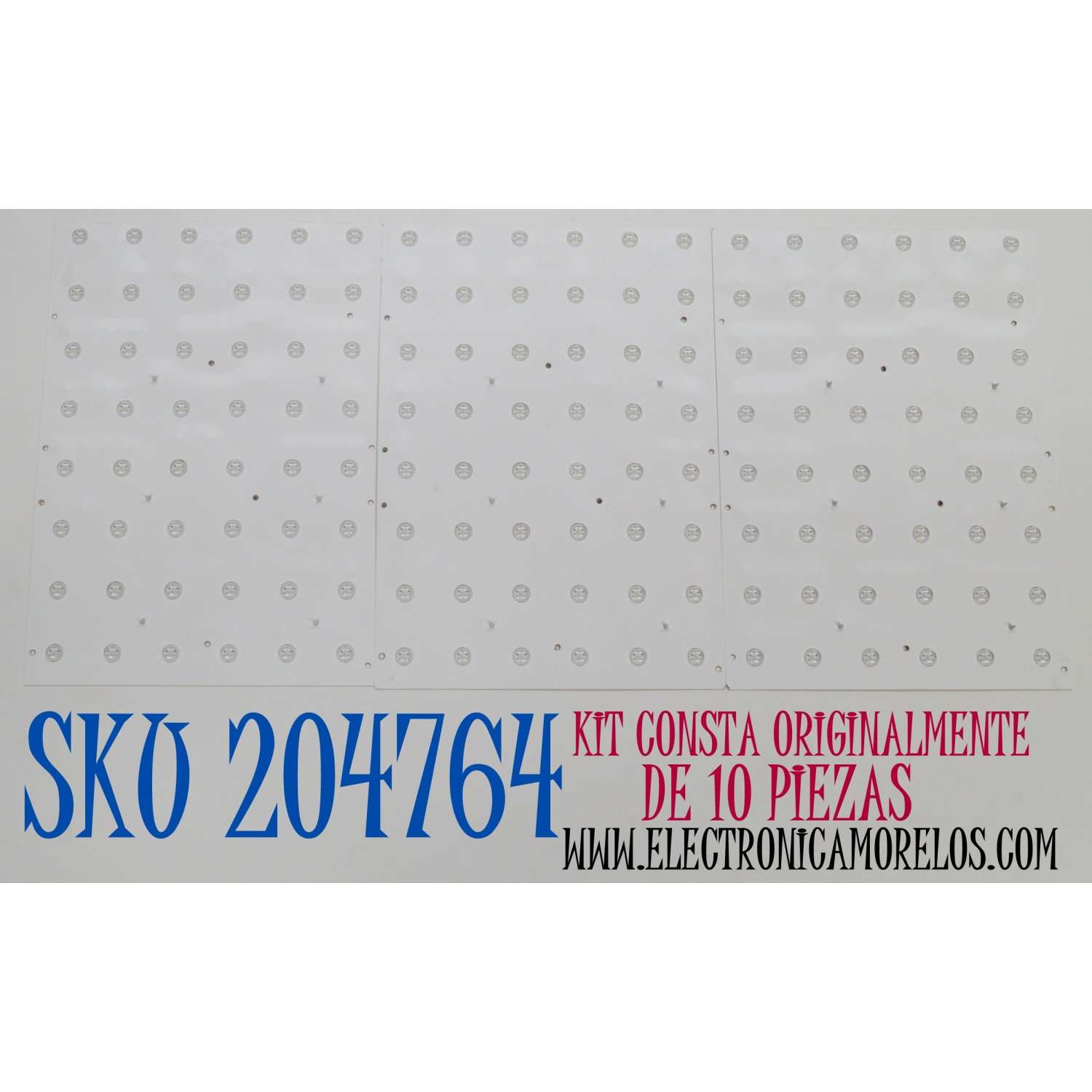 KIT DE LEDS ORIGINAL PARA TV SAMSUNG 10 PIEZAS / NUMERO DE PARTE BN97-15121A / BN41-02649B / 18Y_Q9F_65_LED_LD_VE / BN9715121A /  PANEL CY-TN065FLLV6H / MODELO QN65Q9FNAFXZA / QN65Q9FNAFXZA AC07