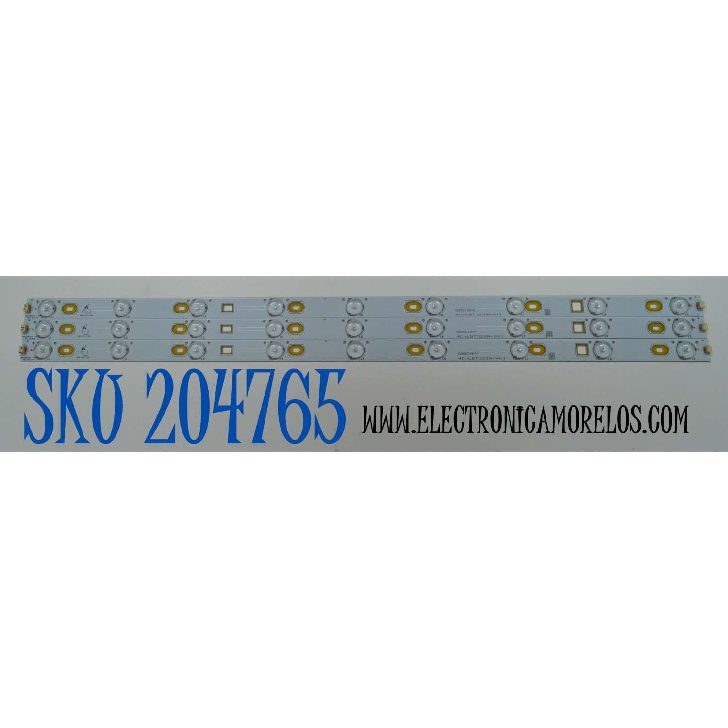 KIT DE LEDS ORIGINAL PARA TV SHARP 3 PIEZAS / NUMERO DE PARTE 4C-LBT3209-YH1 / TCL 32-1-9 / TCL 32-1-9-V3 / 006-P2K1713B / GB5XBV / PANEL LVW320NDAL / MODELO LC-32LE450U