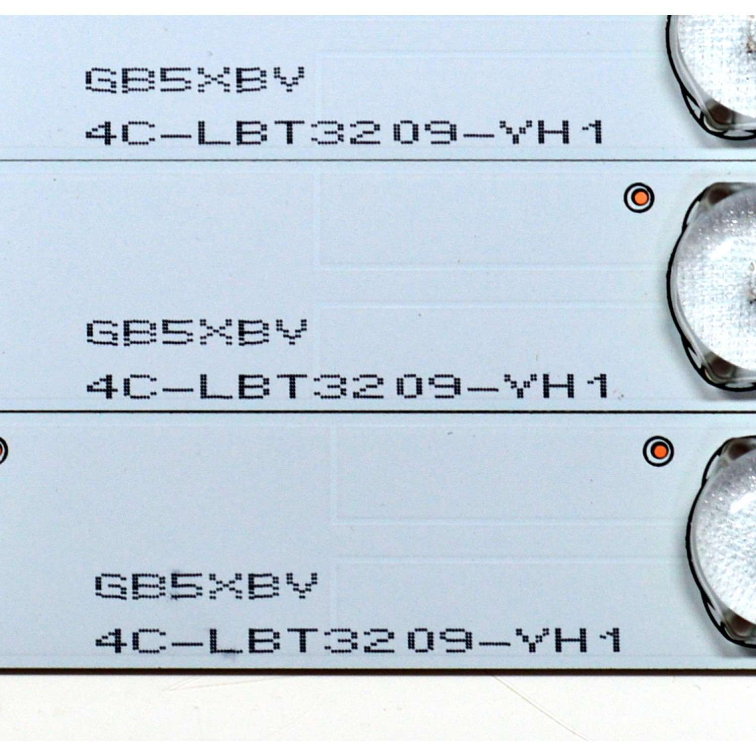 KIT DE LEDS ORIGINAL PARA TV SHARP 3 PIEZAS / NUMERO DE PARTE 4C-LBT3209-YH1 / TCL 32-1-9 / TCL 32-1-9-V3 / 006-P2K1713B / GB5XBV / PANEL LVW320NDAL / MODELO LC-32LE450U - Imagen 3