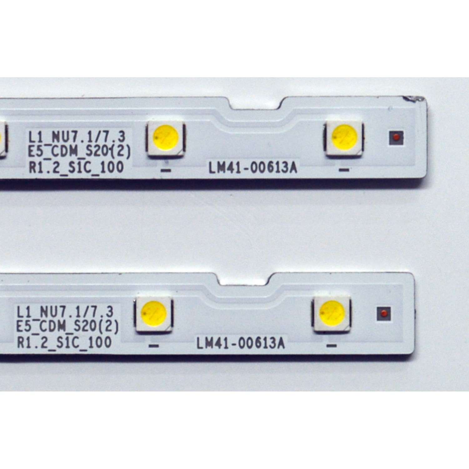 KIT DE LEDS ORIGINAL PARA TV SAMSUNG 2 PIEZAS / NUMERO DE PARTE BN96-45913A / LM41-00613A / L1_NU7.1/7.3 E5_CDM_S20(2) R1.2_S1C_100 / 45913A / PANEL CY-CN055HGLV2H / MODELO LH55WM / LH55Q / LH55B / HG55E / HG55R / HG55N / HG55AJ / UA55TU / UE55NU / GU55TU - Imagen 3