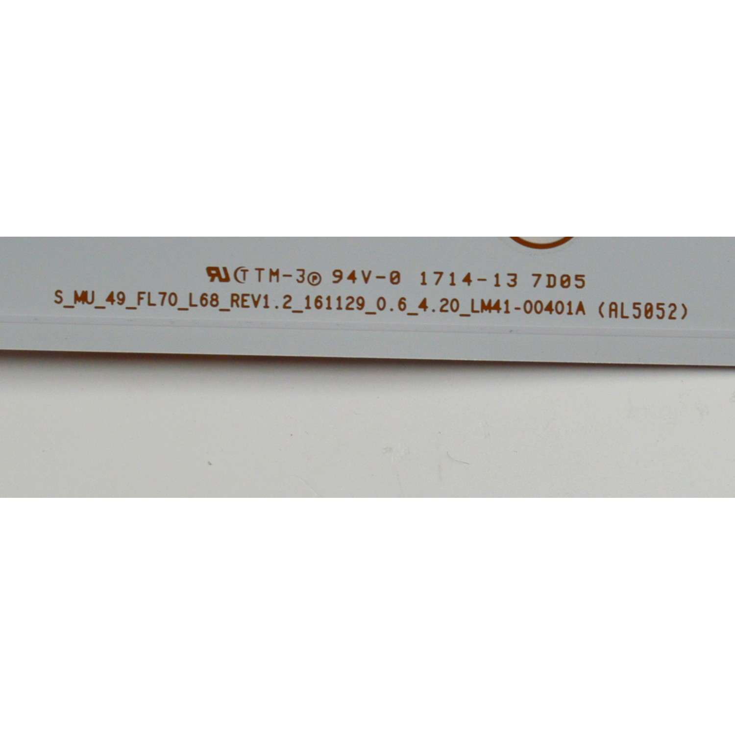 KIT DE LEDS ORIGINAL PARA TV SAMSUNG 2 PIEZAS / NUMERO DE PARTE BN96-44940A / BN96-44941A / S_MU_49_FL70_L68_REV1.2_161129_0.6_4.20_LM41-00401A / S_MU_49_FL70_R68_REV1.2_161129_0.6_4.20_LM41-00402A / 44940A / 44941A / MODELO QN49Q6FAMFXZA / QN49Q6FAMFXZC - Imagen 5