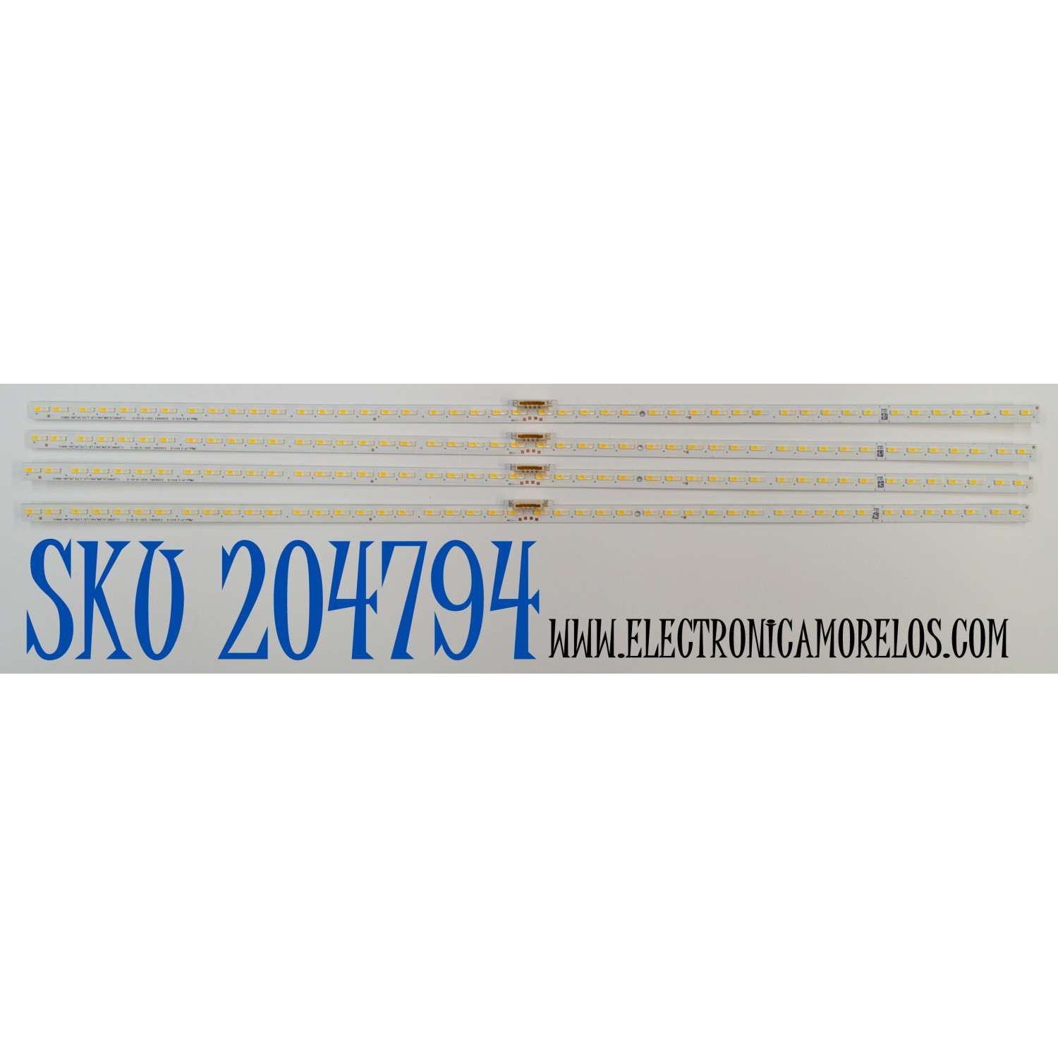KIT DE LEDS ORIGINAL PARA TV SAMSUNG 4 PIEZAS / NUMERO DE PARTE BN96-50387A / L1_Q7060T_H2_DUM_S46(1)_R1.3_TC9_100_LM41-00861A / 50387A / LM41-00861A / E306084 / 2001-5-22-C / PANEL CY-RT082HGLV1H / MODELO QN82Q6DTAFXZA / QN82Q70TAFXZA