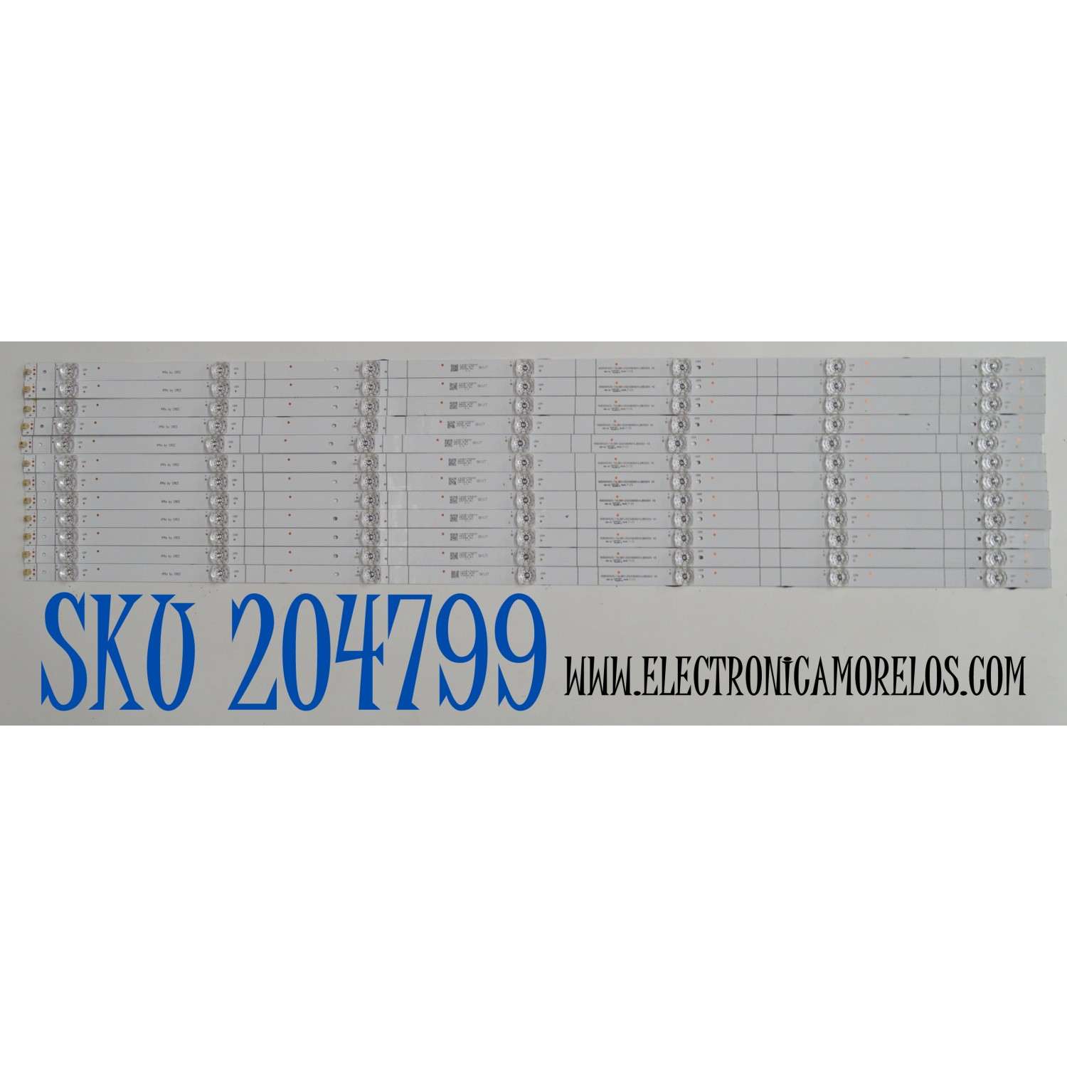 KIT DE LEDS ORIGINAL PARA TV HISENSE 12 PIEZAS / NUMERO DE PARTE LB8500V V0 / HD850H1U51-TAL6B1+2024060601+LB8500V V0 / 1405178500 / HE85 E7F / 8KU7 / PANEL HD850H1U51-TAL6B1\ROH / DISPLAY T850QVN03.4 / MODELO 85R6030N