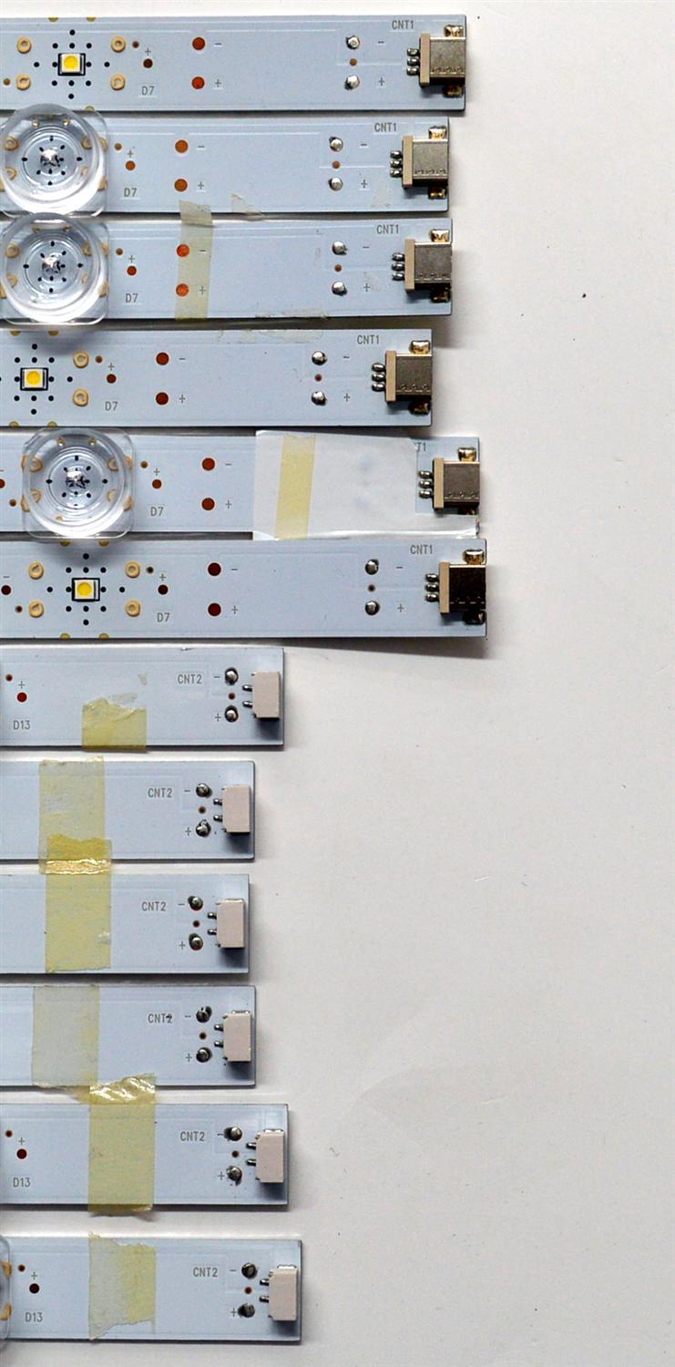 KIT DE LEDS ORIGINAL PARA TV VIZIO 12 PIEZAS / NUMERO DE PARTE LB7502U / LB7502U V0_01 / LB7502U V1_01 / LV75D / LR022 / LL022 / M1MG97 / DISPLAY JR745R3HA2Y / MODELO V755M-K03 / V755M-K03 LFTVN2LY - Imagen 4