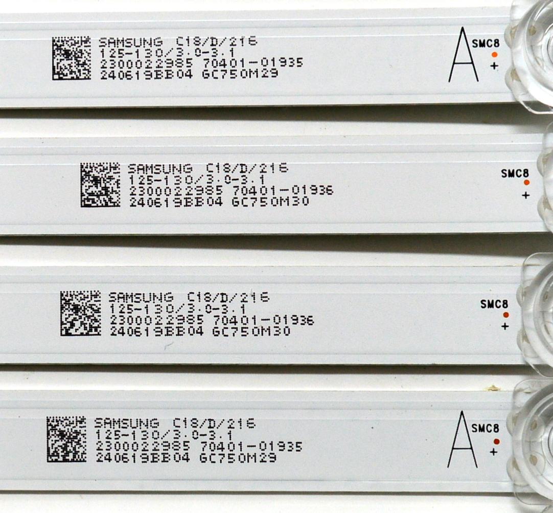 KIT DE LEDS ORIGINAL PARA TV VIZIO 16 PIEZAS / NUMERO DE PARTE HFSX75D08A / HFSX75D08B / HFSX75D08A-ZC42AG-26CD / HFSX75D08B-ZC42AG-26CD / 303HX750050CD / 303HX750049CD / 2300022985 / 240619BB04 / PANEL BOEI750WQ1 / DISPLAY HV750QUB-F92 / MODELO M75Q6X-L4 - Imagen 2