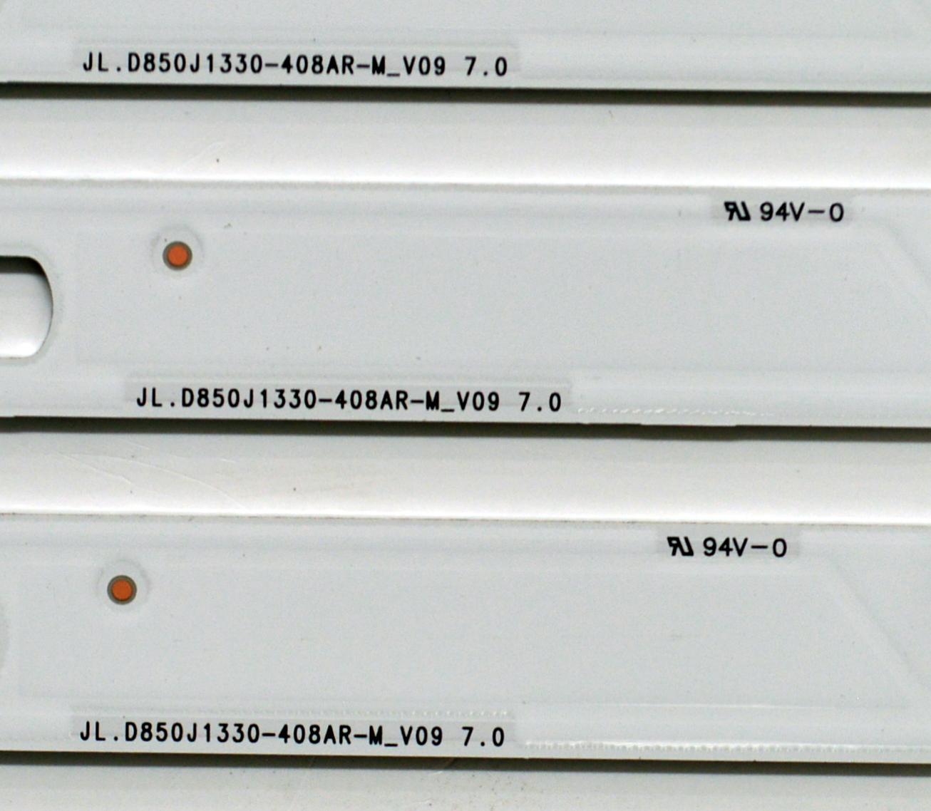 KIT DE LEDS ORIGINAL PARA TV SAMSUNG 15 PIEZAS / NUMERO DE PARTE BN96-58297A / BN96-58298A / BN96-58299A / JL.D850J1330-408AR-M_V09 7.0 / JL.D850J1330-408AL-M 58299A / 58298A / 58297A / PANEL CY-BD085HGCV2H / DISPLAY PT850GT01-1 / MODELO UN85DU7200BXZA - Imagen 8