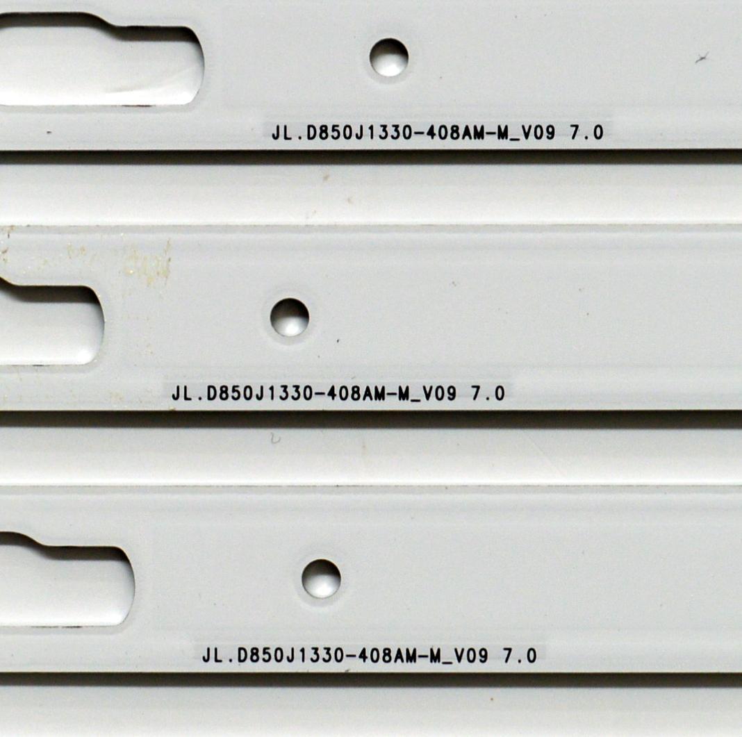 KIT DE LEDS ORIGINAL PARA TV SAMSUNG 15 PIEZAS / NUMERO DE PARTE BN96-58297A / BN96-58298A / BN96-58299A / JL.D850J1330-408AR-M_V09 7.0 / JL.D850J1330-408AL-M 58299A / 58298A / 58297A / PANEL CY-BD085HGCV2H / DISPLAY PT850GT01-1 / MODELO UN85DU7200BXZA - Imagen 7