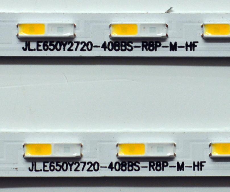KIT DE LEDS ORIGINAL PARA TV SAMSUNG 2 PIEZAS / NUMERO DE PARTE JL.E650Y2720 / JL.E650Y2720-408BS-R8P-M-HF / HBH HBH-M1 94V-0 / E49346 HZ 2302 MLQ / MODELOS HG65Q60B / QE65Q67B / QN65Q60A / KQ65QB60A / QA65Q60B / QN65Q60C  - Imagen 4