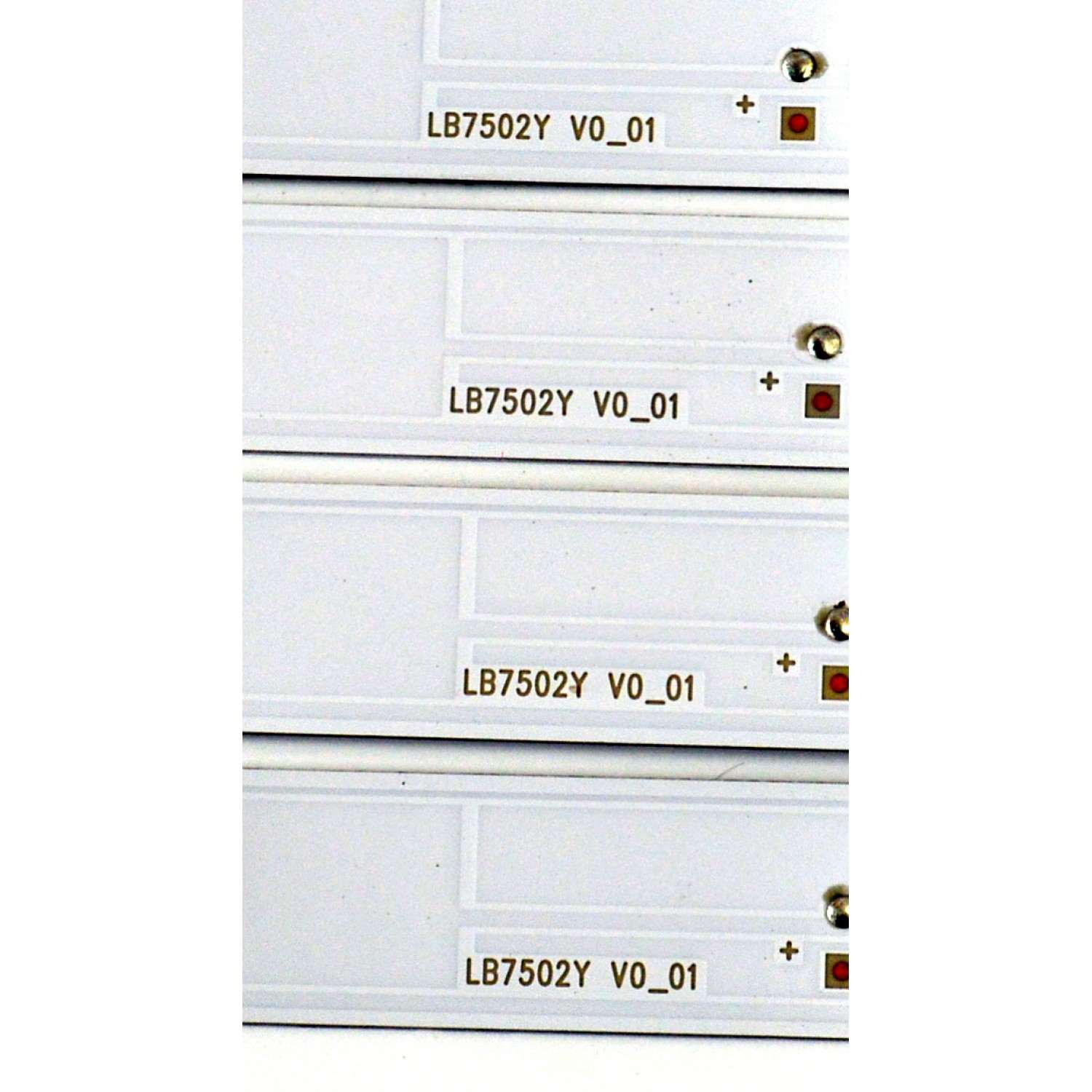 KIT DE LEDS ORIGINAL PARA TV SONY BARVIA 20 PIEZAS / NUMERO DE PARTE LB7502Y / LB7502Y V0_01 / 8598A / 7502Y000003 / 7Q2A3 / C75F / X916 N / PANEL YDDM075DGS11 / DISPLAY ST7461D04-6 V2.1 / MODELO XR-75X90CL / XR75X90CL - Imagen 3