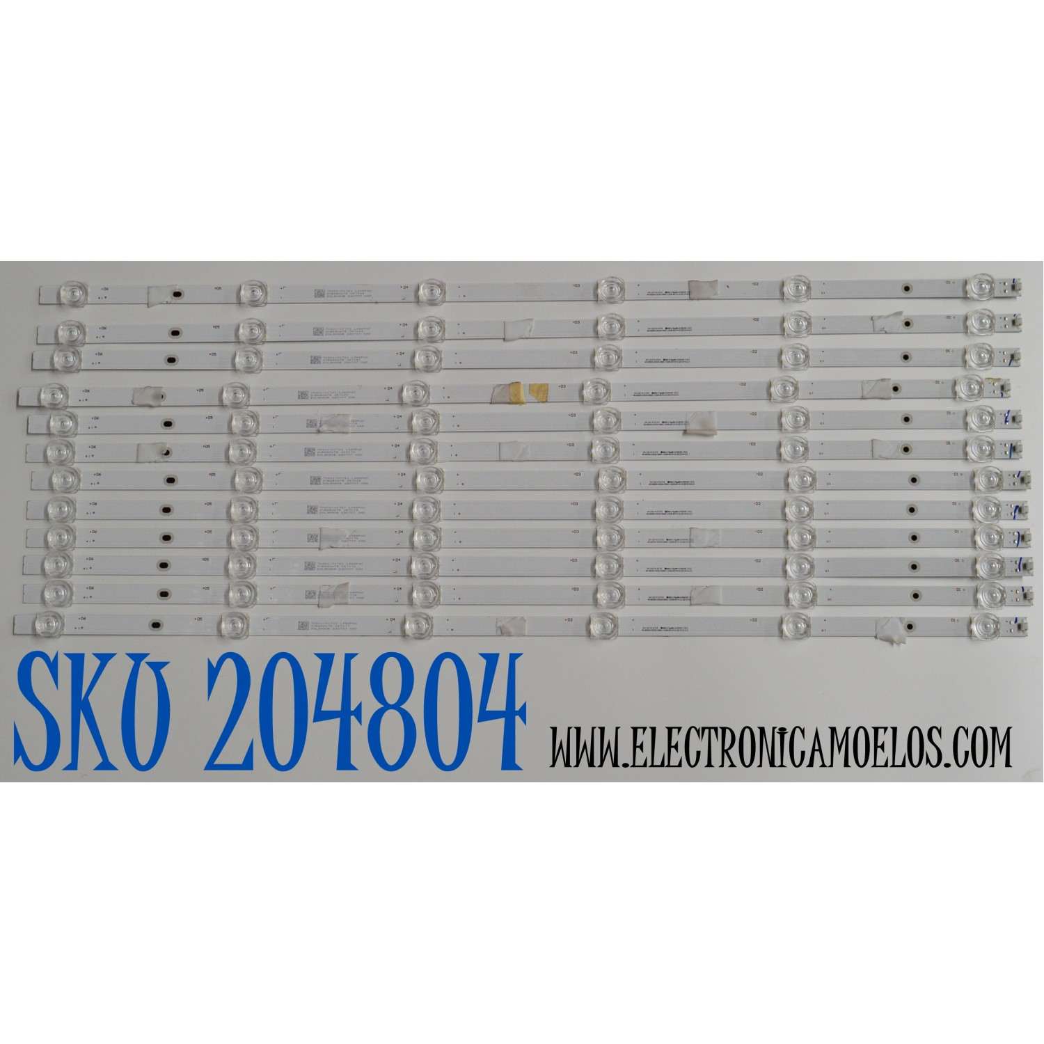 KIT DE LEDS ORIGINAL PARA TV SONY 12 PIEZAS / NUMERO DE PARTE 261501016755 / 40-65SN-OD24-SMC-12X6-631X12-221213-2.3 / 70401-01721 / LS65PAC / SVB650AT5 / S0L3N30B / 230707 04D / PANEL BOEI650WQ1 / DISPLAY HV650QUB-F9L / MODELO KD-65X77CL / XR-65X90CL