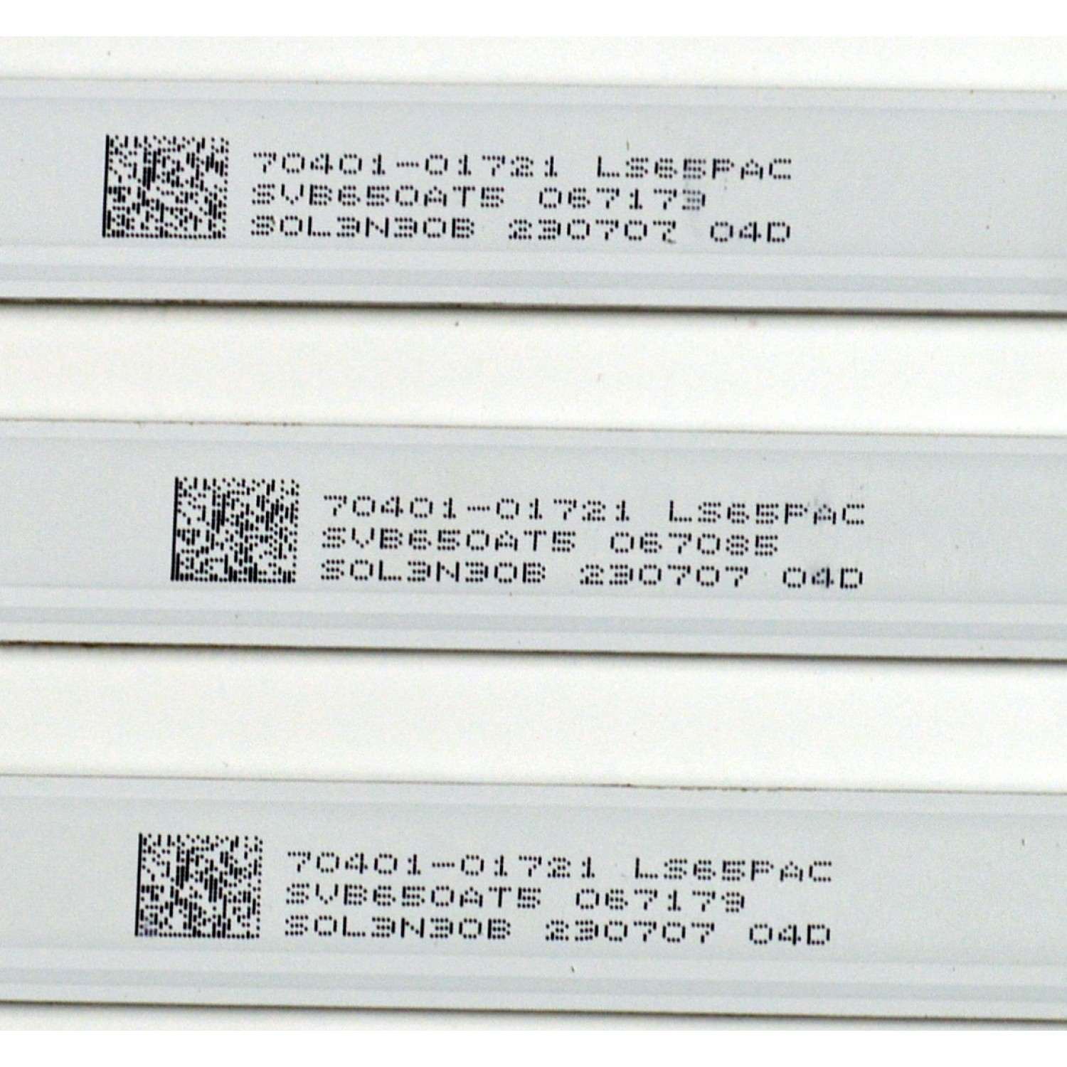 KIT DE LEDS ORIGINAL PARA TV SONY 12 PIEZAS / NUMERO DE PARTE 261501016755 / 40-65SN-OD24-SMC-12X6-631X12-221213-2.3 / 70401-01721 / LS65PAC / SVB650AT5 / S0L3N30B / 230707 04D / PANEL BOEI650WQ1 / DISPLAY HV650QUB-F9L / MODELO KD-65X77CL / XR-65X90CL - Imagen 4