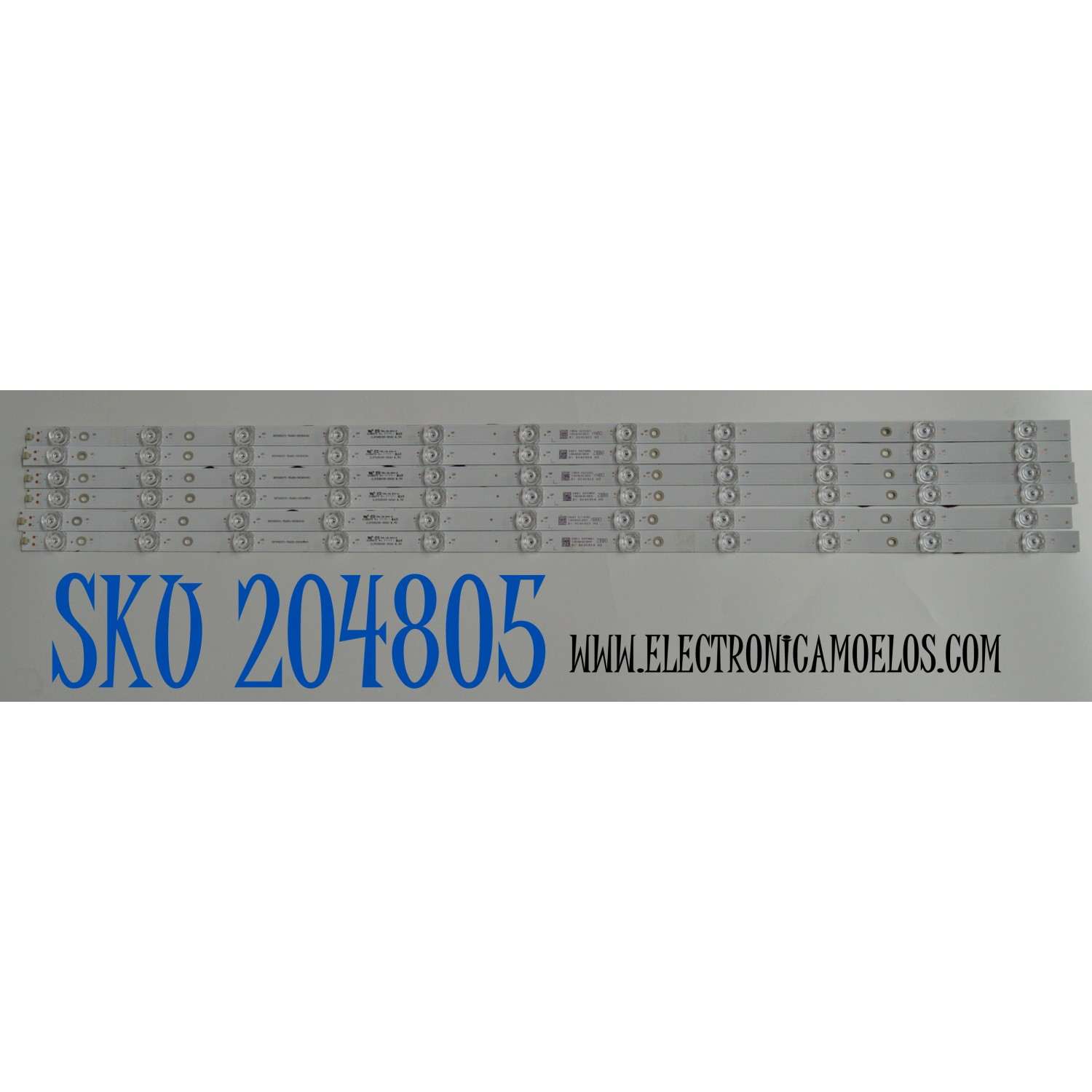 KIT DE LEDS ORIGINAL PARA TV HISENSE 6 PIEZAS / NUMERO DE PARTE JL.D750B1330-003AS-M / JL.D750B1330-003AS-M_V01 / HD750H1U71-T0L8K1/2023032401 / 1404041500 / PANEL HD750H1U71-T0L4K1\ROH / DISPLAY HV750QUB-F92 / MODELO 75R6E5 / 75A6NV