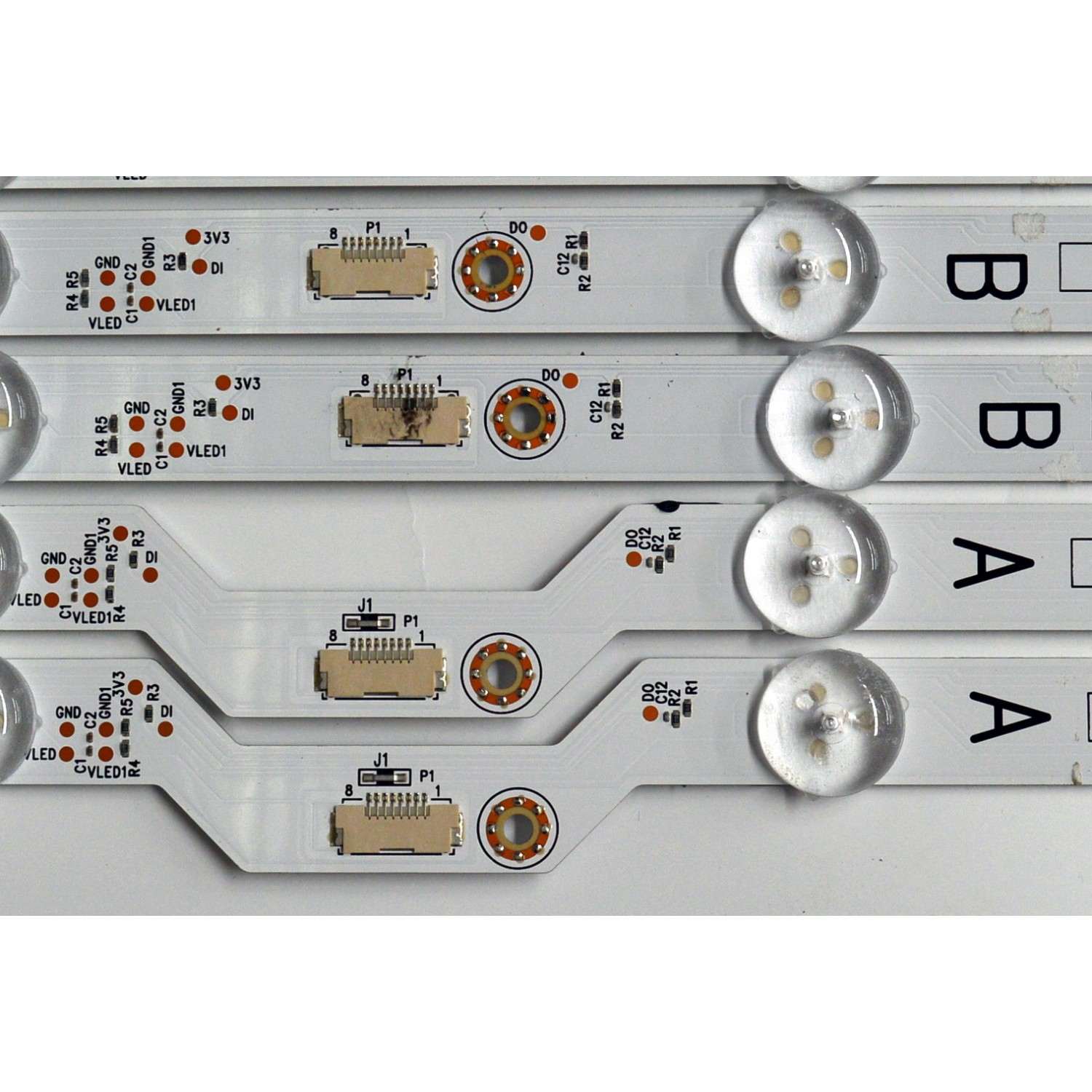 KIT DE LEDS ORIGINAL PARA TV TCL 16 PIEZAS / NUMERO DE PARTE 40-75Z9HA-DLB1AG / 40-75Z9HB-DLB1AG / CR:YHA / B0101-001494 / B0101-001495 / 240722-32NS4 / 240723-32NS4 / PANEL LVU750NDJL / DISPLAY ST7461D03-2 VER.2.3 / MODELO 75Q691G / 75Q691F - Imagen 5