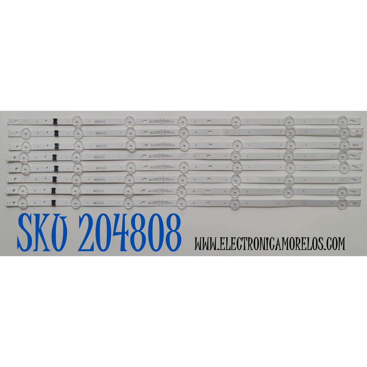 KIT DE LEDS ORIGINAL PARA TV LG 8 PIEZAS / NUMERO DE PARTE EAV65062401 / SSC_Y23_SLIM_TRIDENT_65UR80 75_CSOT_S / SSC_Y23_SLIM_TRIDENT_65UR80 75_CSOT_(0.6PI)_CASE1_REV00_221010 / PANEL NC650TQG-VCKHA / DISPLAY ST6451D06-2 VER.2.1 / MODELO 65UR8000AUA