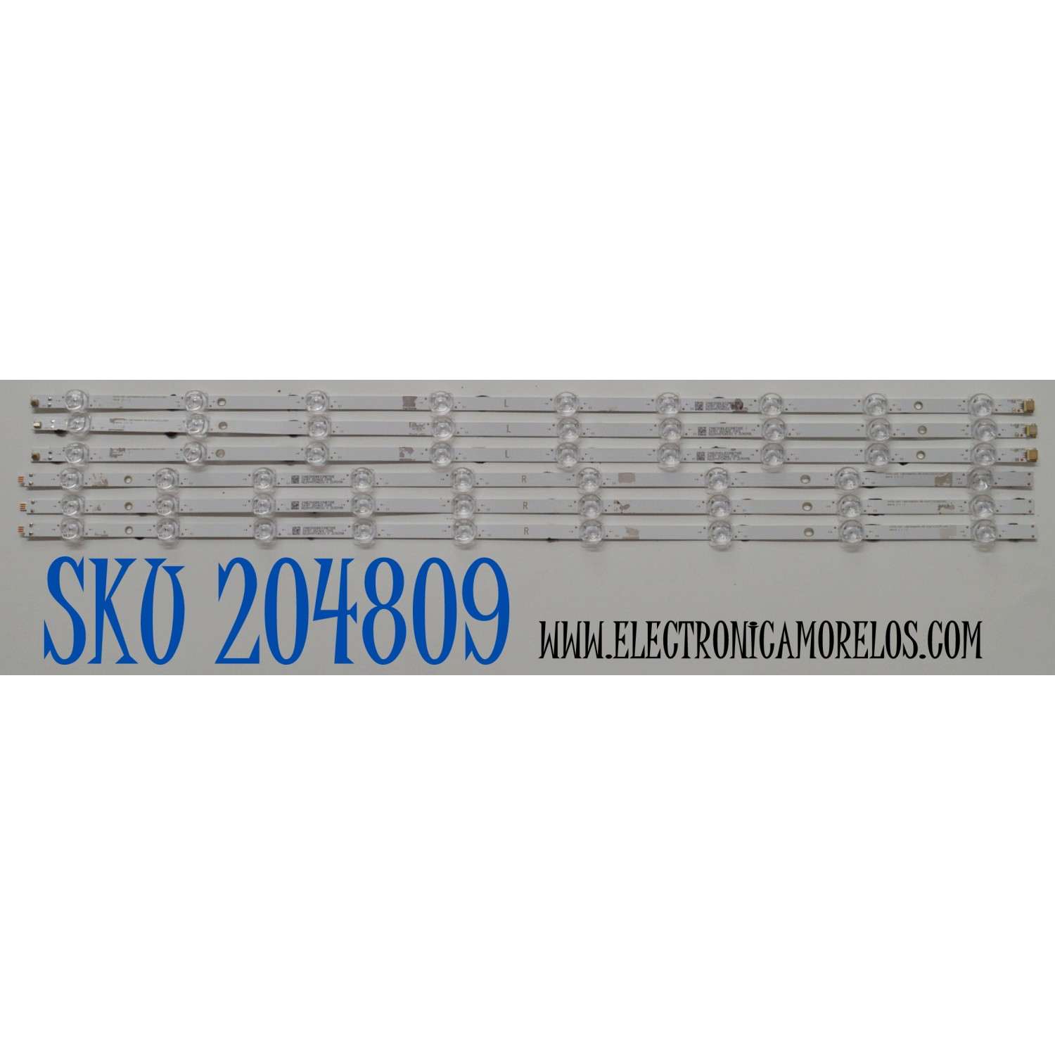 KIT DE LEDS ORIGINAL PARA TV VIZIO 6 PIEZAS / NUMERO DE PARTE LBM700M0901 / LBM700M0901-BC-3(HF)(0)(L)(HR) / LBM700M0901-BD-3(HF)(0)(L)(HR) / 210BZ09DLB33NBT00E / 210BZ09DRB33NBT00E / PANEL TPT700WR-U2T01.D / DISPLAY CV700U2-T01 REV:04 /MODELO V4K70M-0801