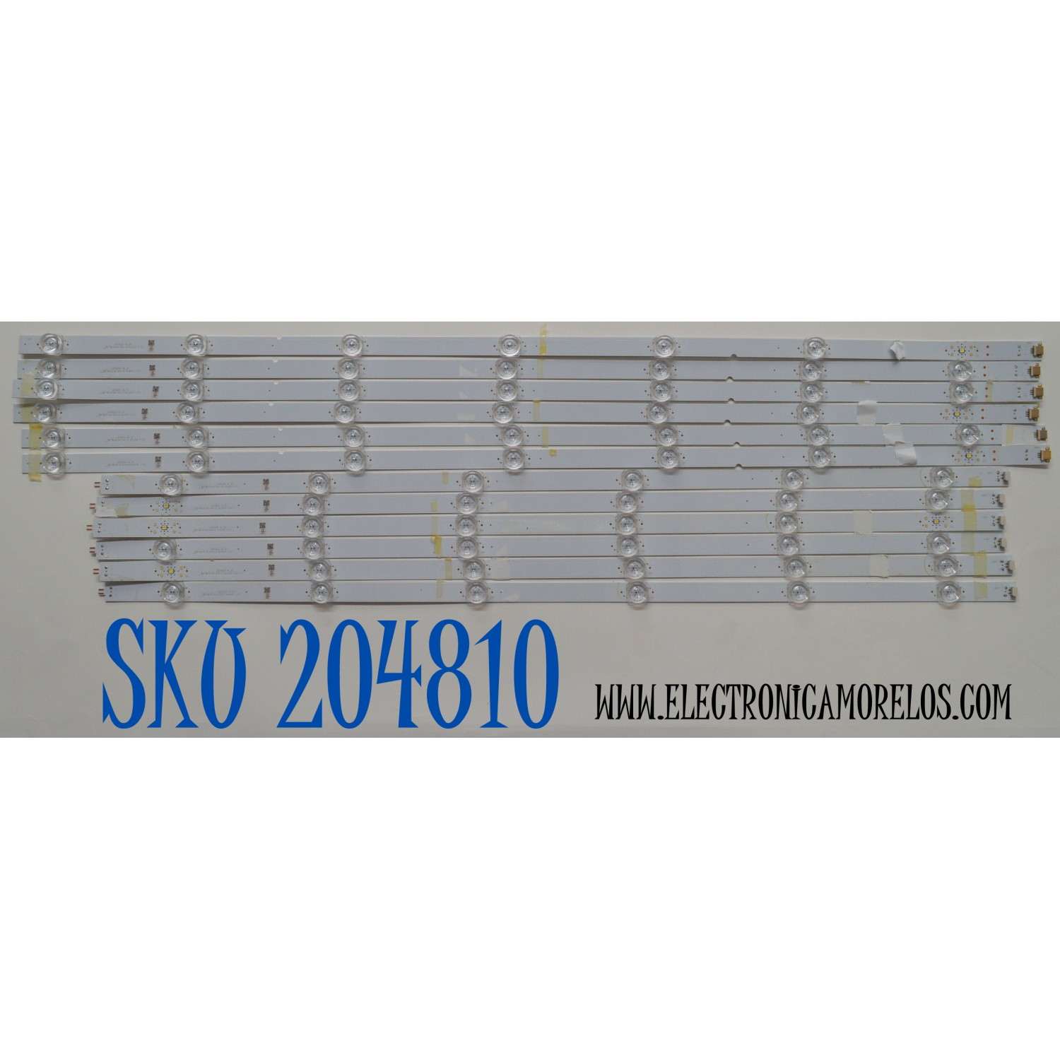 KIT DE LEDS ORIGINAL PARA TV VIZIO 12 PIEZAS / NUMERO DE PARTE LB7502U / LB7502U V0_01 / LB7502U V1_01 / LV75D / LR022 / LL022 / M1MG97 / DISPLAY JR745R3HA2Y / MODELO V755M-K03 / V755M-K03 LFTVN2LY