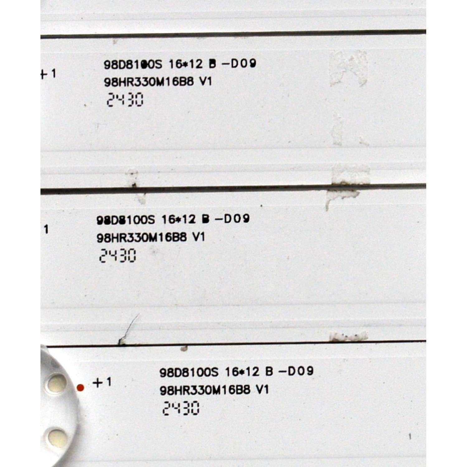 KIT DE LEDS ORIGINAL PARA TV LG 24 PIEZAS / NUMERO DE PARTE 98HR330M16A8 V1 / 98HR330M16B8 V1 / 98D8100S / 98D8100S 16 / 12 A-D09 / HR/17/240817 / 015X6/LJ2RC2R2D / 4L-ZX098T / PANEL LVU980C0DAN / DISPLAY ST9751D01-4 VER.2.2 / MODELO 98UT9000PUA.CUSCKH - Imagen 7