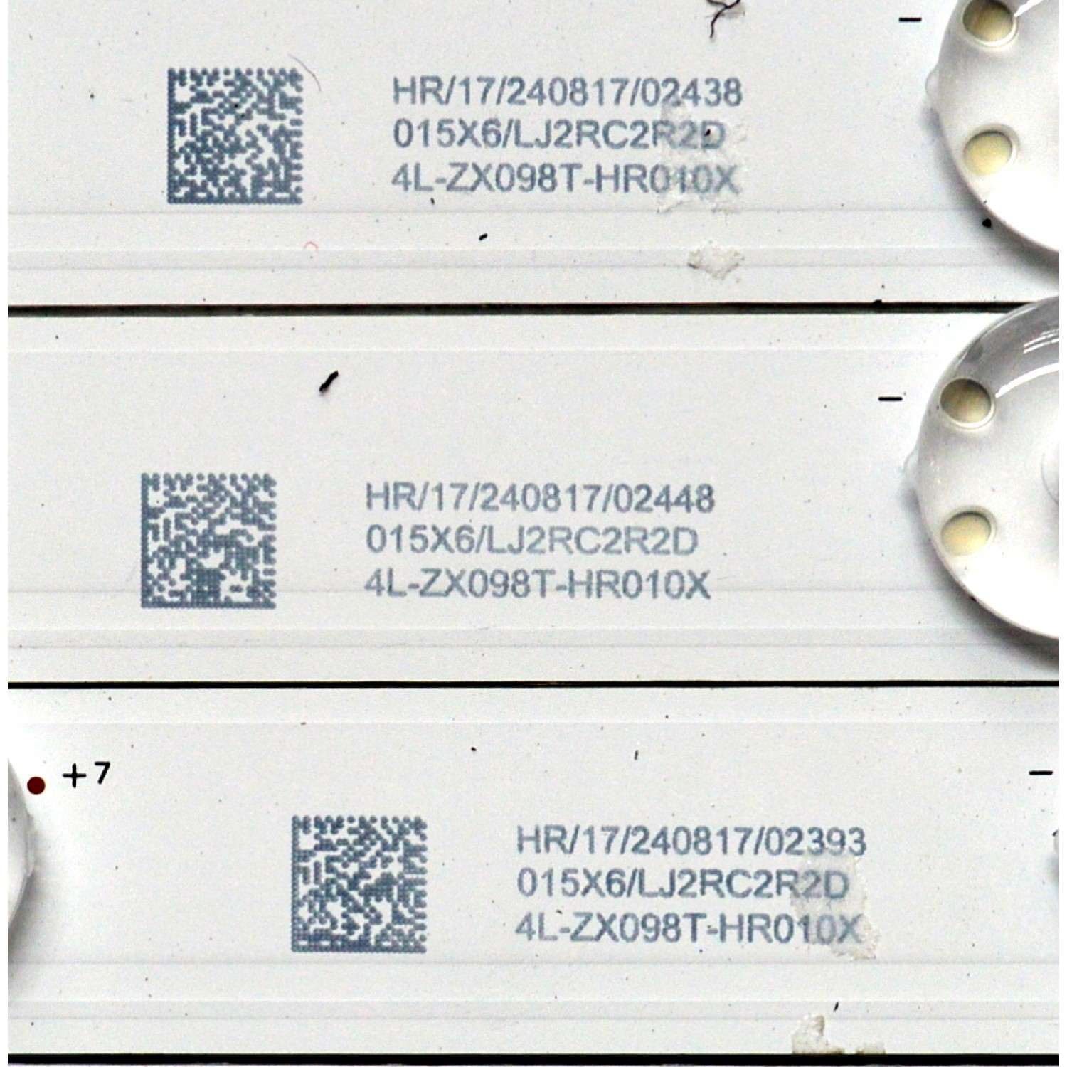 KIT DE LEDS ORIGINAL PARA TV LG 24 PIEZAS / NUMERO DE PARTE 98HR330M16A8 V1 / 98HR330M16B8 V1 / 98D8100S / 98D8100S 16 / 12 A-D09 / HR/17/240817 / 015X6/LJ2RC2R2D / 4L-ZX098T / PANEL LVU980C0DAN / DISPLAY ST9751D01-4 VER.2.2 / MODELO 98UT9000PUA.CUSCKH - Imagen 5