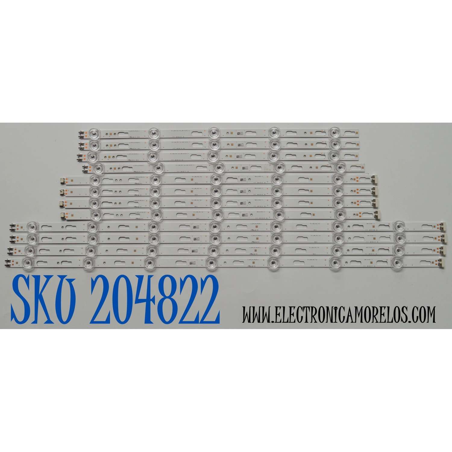 KIT DE LEDS ORIGINAL PARA TV SAMSUNG 12 PIEZAS / NUMERO DE PARTE BN96-58296A / BN96-58295A / BN96-58294A / L1_DU7K_G5_CFM_M7(1) / LM41-011574 / LM41-01156A / LM41-01155A / PANEL CY-BD075HGHV2H / DISPLAY ST7461D03-4 V2.1 / MODELO UN75DU7200BXZA