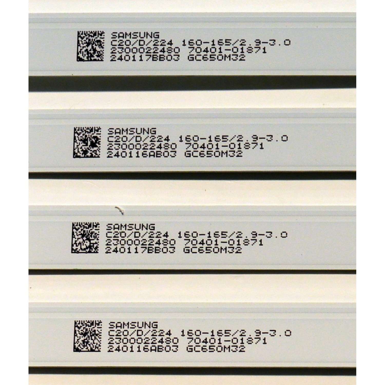KIT DE LEDS ORIGINAL PARA TV LG 8 PIEZAS / NUMERO DE PARTE 303GC650061CD / GC65D06-ZC42AG-14CD / B005P00107387A / 2300022480 / 70401-01871 / 240116AB03 / GC650M32 / PANEL BOE650WQ1BF7D / DISPLAY HV650QUB-F7D / MODELO 65UT7570PUB / 65UT7570PUB.CUSFBH - Imagen 2