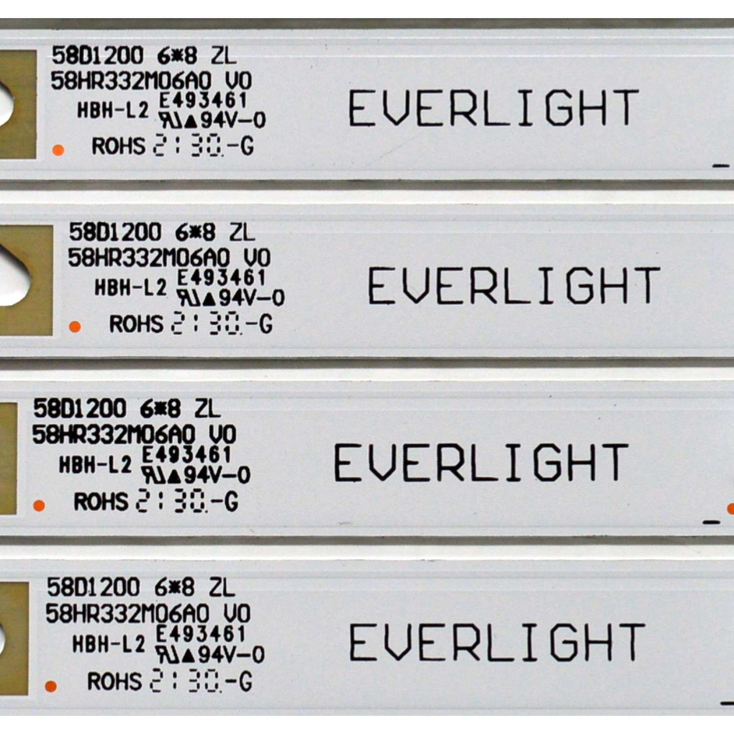 KIT DE LEDS ORIGINAL PARA TV KALLEY 8 PIEZAS / NUMERO DE PARTE 58HR332M06A0 / 58HR332M06A0 V0 / 58D1200 / HR/10/210908 / 01X9C/LL2RC3R3D / 4C-LB580T-HR2 / PANEL LVU580PADX E0034 / DISPLAY CC580PV7D VER.01 / MODELO K-ATV58UHD - Imagen 3