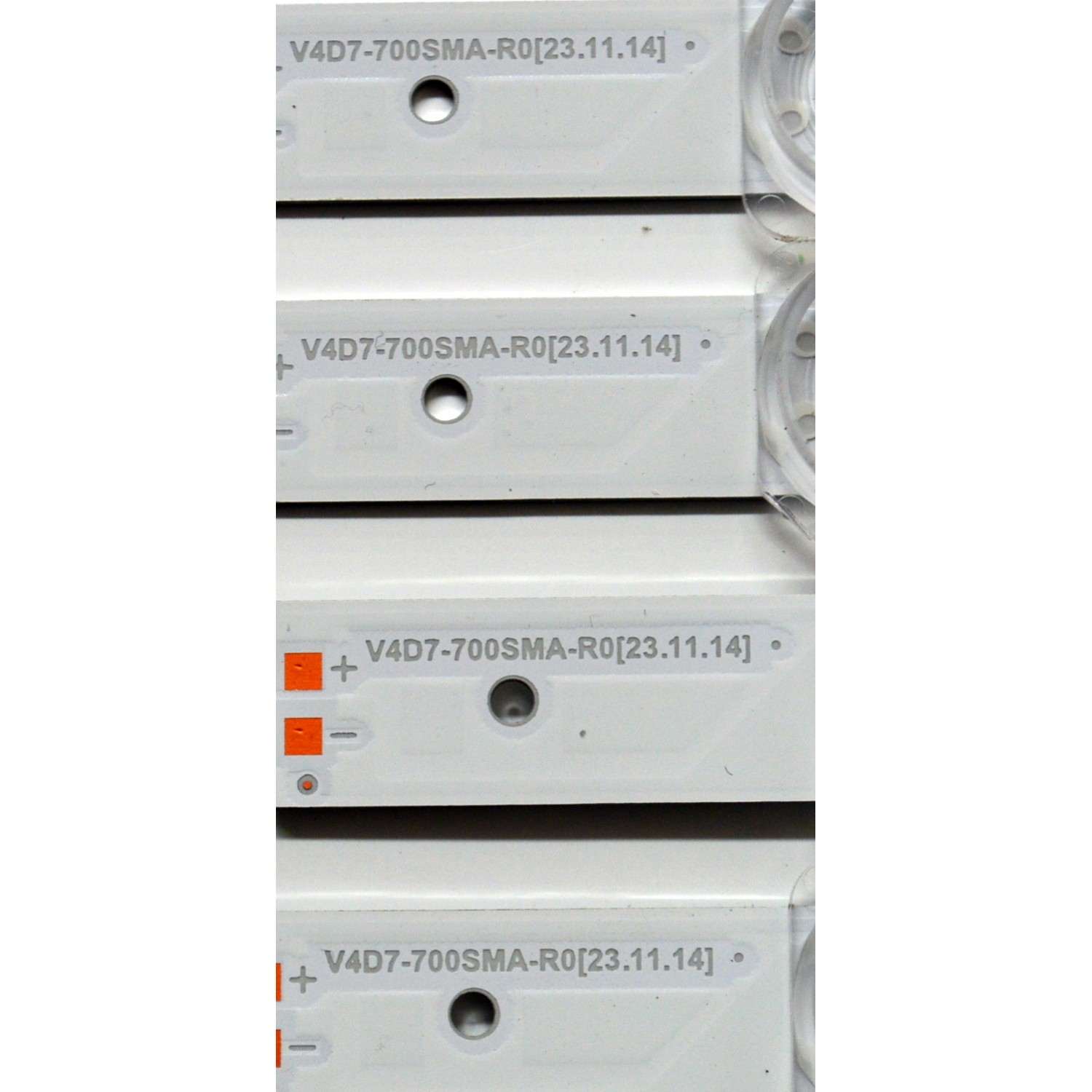 KIT DE LEDS ORIGINAL PARA TV SAMSUNG 8 PIEZAS / NUMERO DE PARTE BN96-58293A / BN96-58292A / V4D7-700SMA-R0 / V4D7-700SMB-R0 / 58293A / 58292A / PANEL CY-BD070HGSV2H / DISPLAY JE695R3HE1K / BN96-54406A / MODELO UN70DU7000 / UN70DU7200FXZA UB01 - Imagen 5