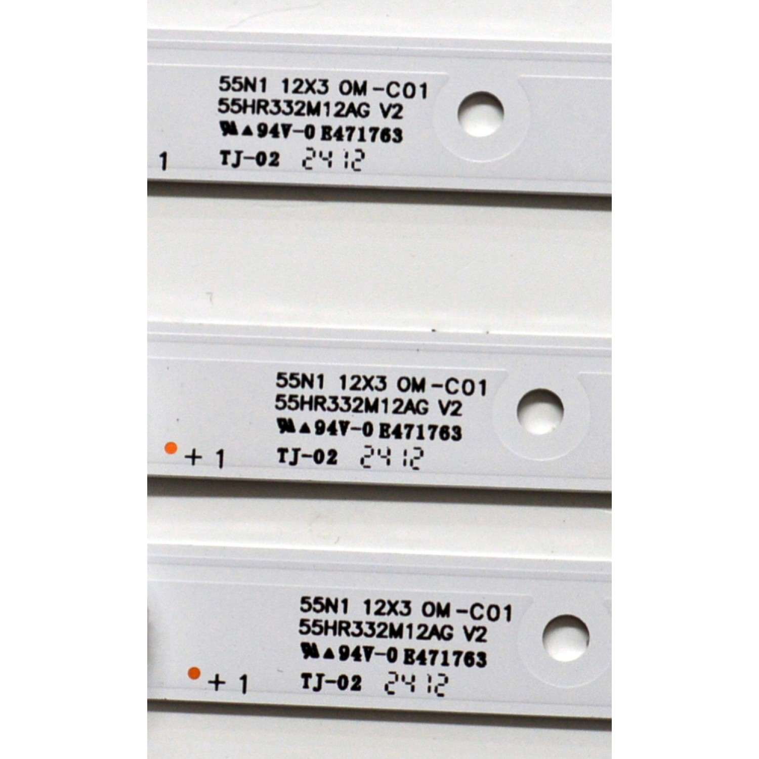 KIT DE LEDS ORIGINAL PARA TV PHILIPS 3 PIEZAS / NUMERO DE PARTE 55HR332M12AG V2 / 55HR332M12AG / 55N1 12X3 OM-C01 / HR/05/240406 / 007VP/LM2RA2R2C / 230101023440 / PANEL HK550WLEDM-JH4WH / DISPLAY PT550GT05-1 VER.2.0 / MODELO 55PUL6643/F7 - Imagen 4