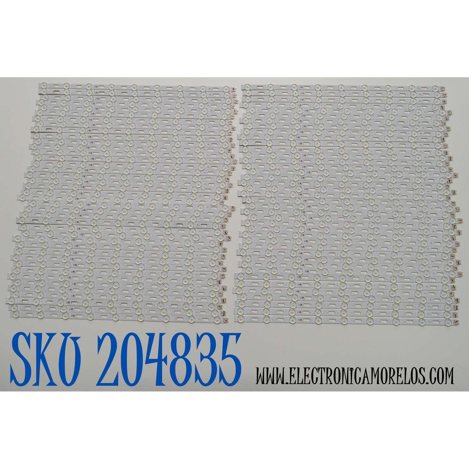 KIT DE LEDS ORIGINAL PARA TV SAMSUNG 80 PIEZAS / NUMERO DE PARTE BN96-56745A / V3Q8-980SM0-R0 / HBH-H1 / 98U635 / 56745A / PANEL CY-TC098FKEV1H / DISPLAY HV980QUB-S1A / MODELO QN98Q80CDFXZA / QN98Q80CDFXZA BA02