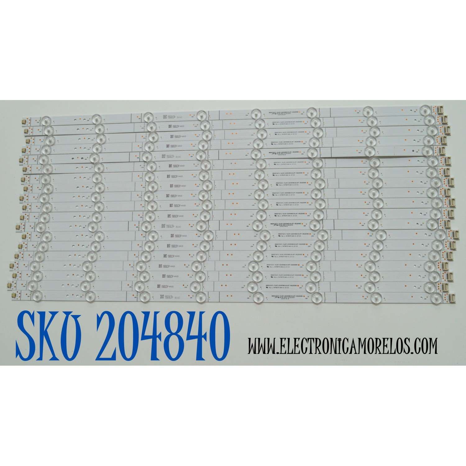 KIT DE LEDS ORIGINAL PARA TV 19 PIEZAS / NUMERO DE PARTE HXLB20082 / HD650YU73-TAL1KT+2021011901 / R / APT-HXLB20082 / 1254627 / MODELO 65"