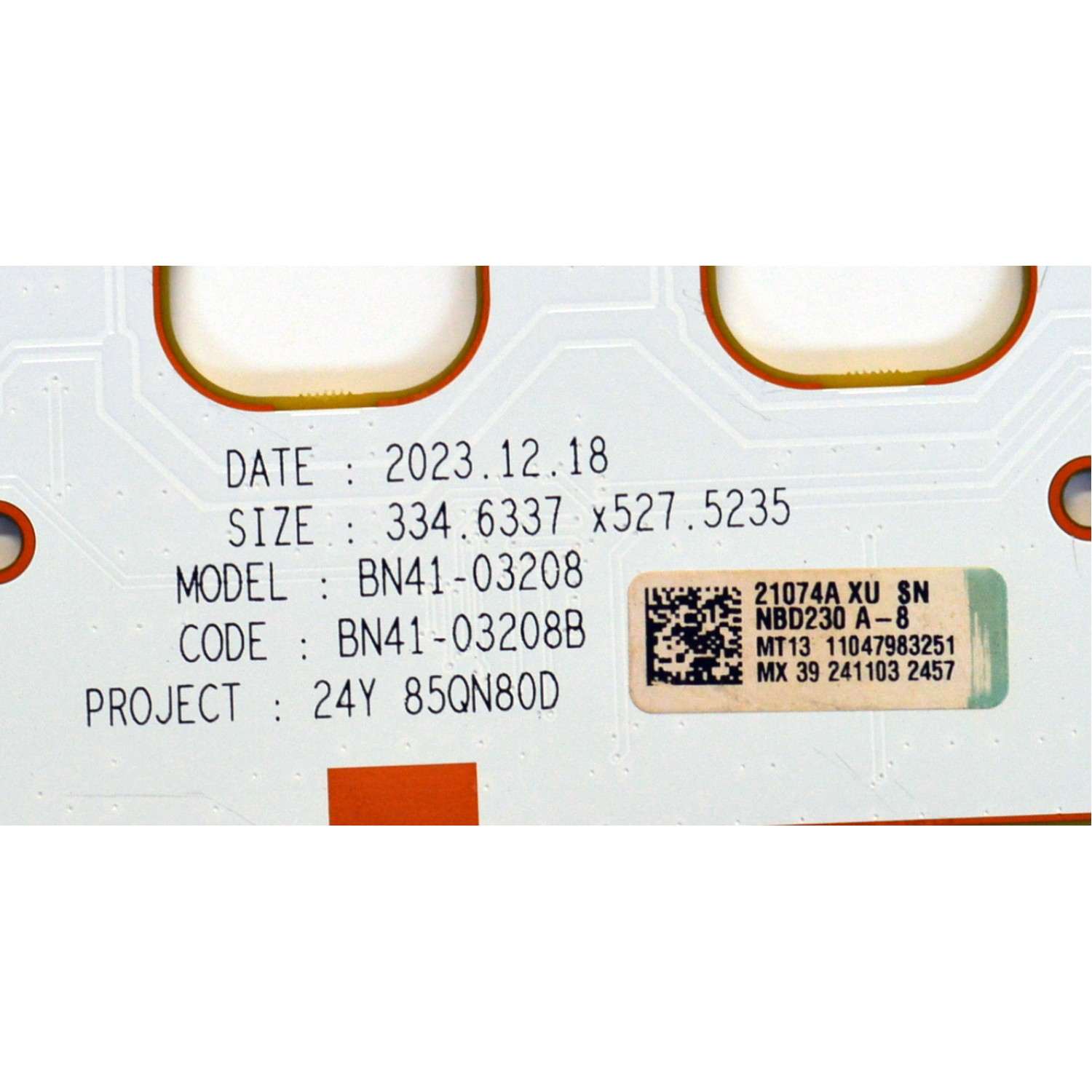 KIT DE LEDS ORIGINAL PARA TV SAMSUNG 12 PIEZAS / NUMERO DE PARTE BN97-21074A / BN41-03208B / BN41-03208 / 2E17864A0 / 21074A / 21074A XU / NBD230 A-8 / MODELO 85QN80D - Imagen 4