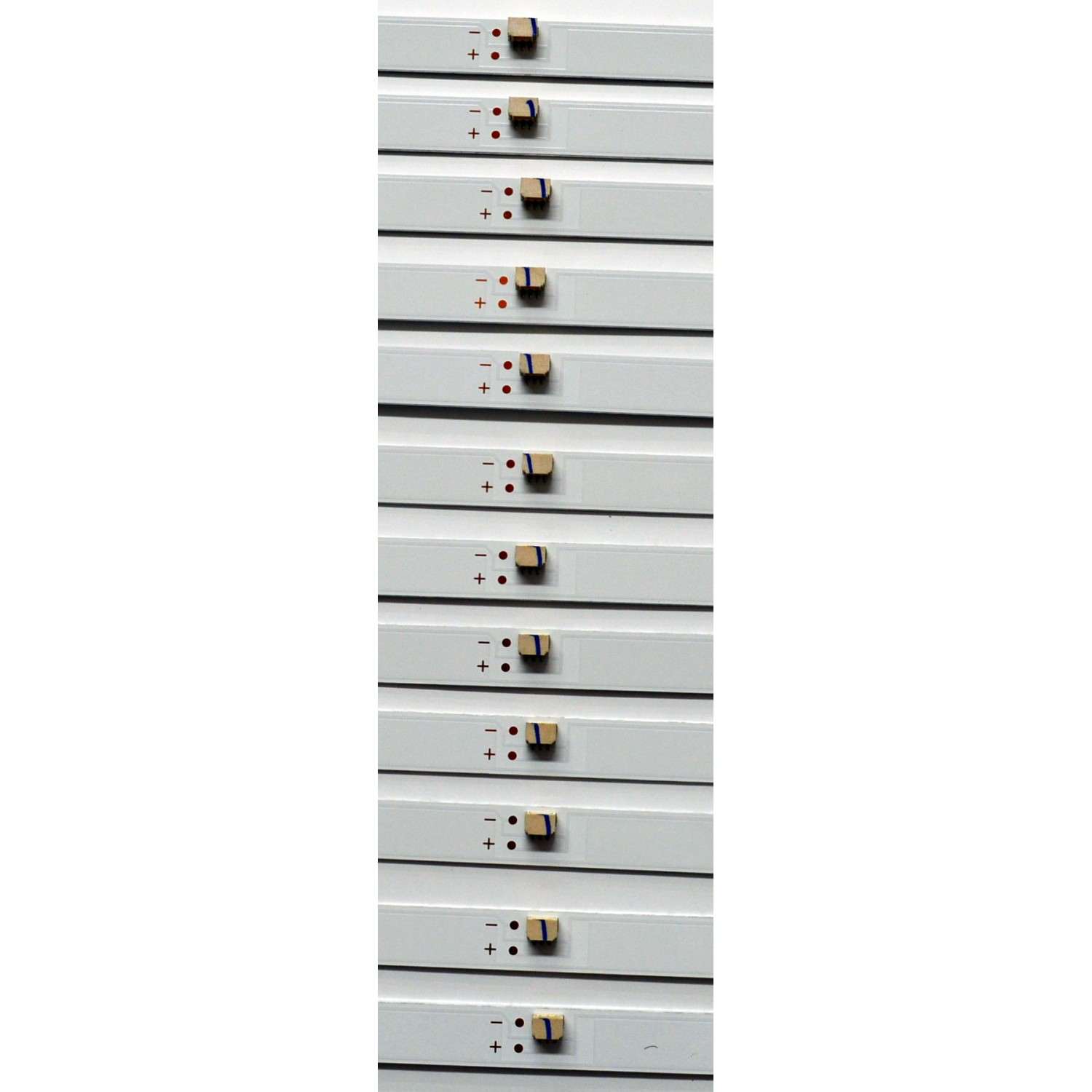 KIT DE LEDS ORIGINAL PARA TV JVC / 12 PIEZAS / NUMERO DE PARTE 4708-K75DJ1-A1113N01 / K750WDJ1 A1 / XRJ1060 / HNSL4708RA0 / 111206-75J11084 / K750WDJ1 / 249464 / JF-240918-3195E532 / PANEL K750WDJ1 / DISPLAY HV750QUB-F91 / MODELO SI75URF / ONR75J1U-MX - Imagen 4