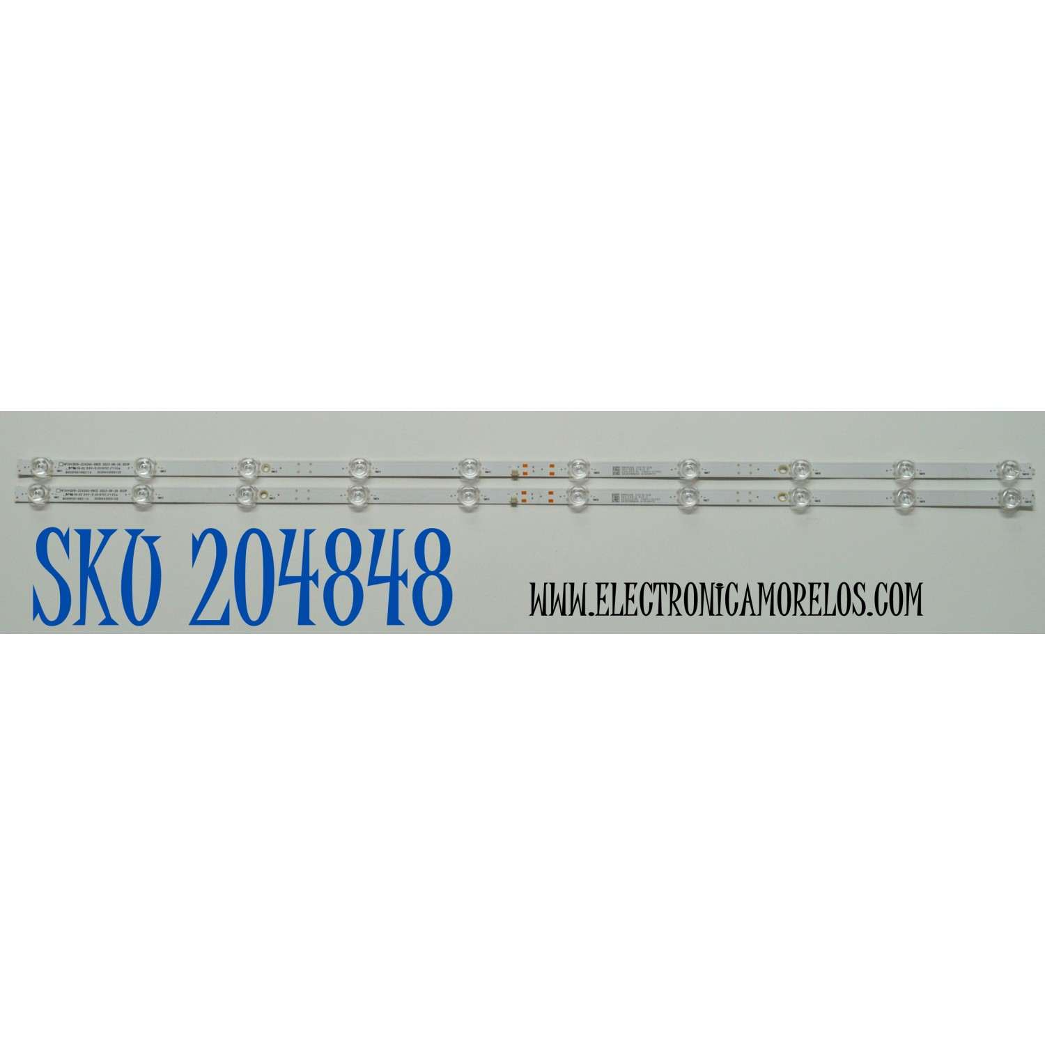 KIT DE LEDS ORIGINAL PARA TV VIZIO 2 PIEZAS / NUMERO DE PARTE 303HX430051CD / HFSX43D10-ZC42AG-09CD / B005P00108211A / 2300023151 / 70401-01850 / 240809AB04 / GC430M70 / PANEL BOEI430WU1 / DISPLAY HV430FHB-F91 / MODELO VFD43M-0804 / VFD43M-0804 LBVFU6JA