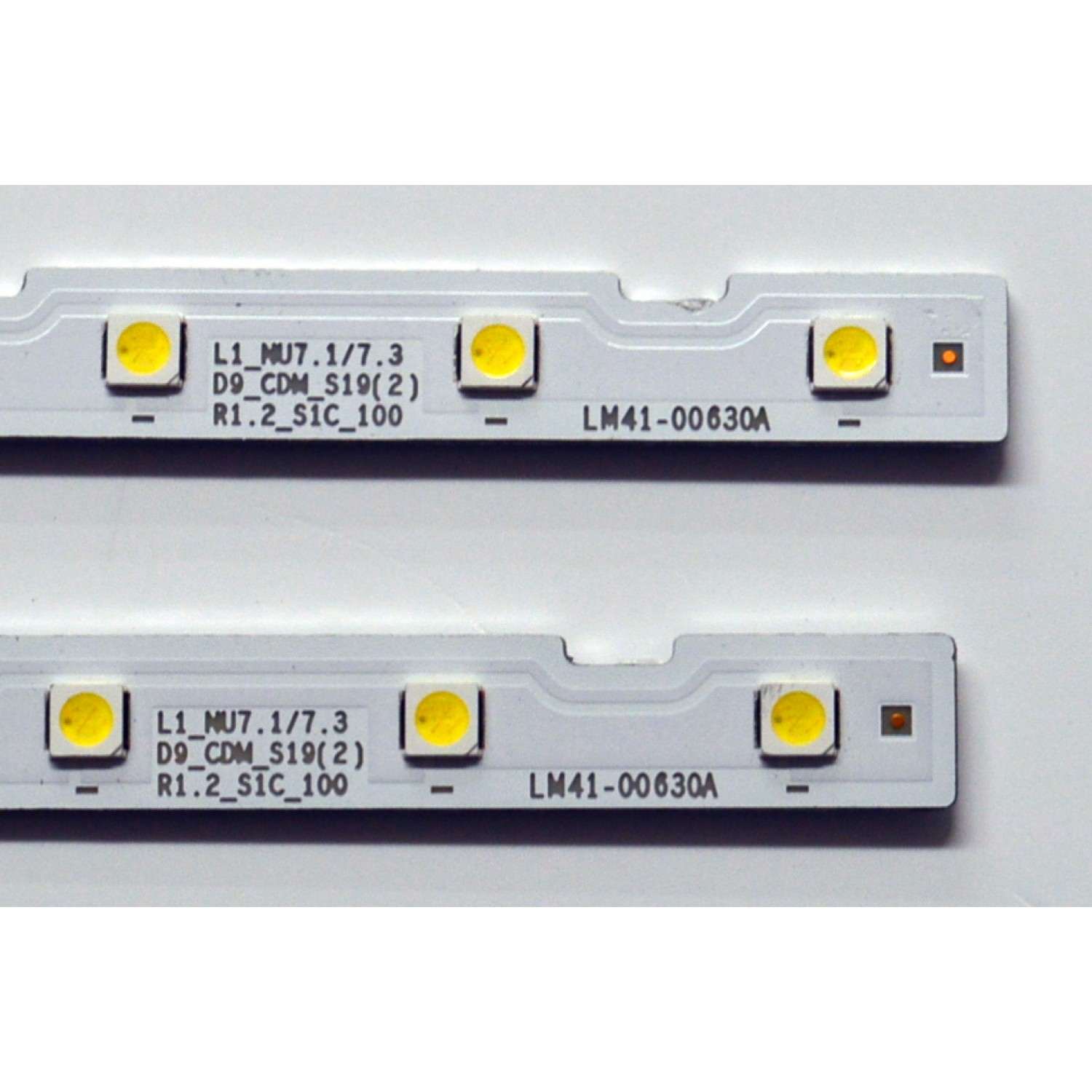 KIT DE LEDS ORIGINAL PARA TV SAMSUNG 2 PIEZAS / NUMERO DE PARTE BN96-45953B / LM41-00630A / 45953B / L1_NU7.1/7.3 / D9_CDM_S19(2) / R1.2_S1C_100 / PANEL CY-CN049HGLV2H / DISPLAY LSF490FN06-L02 / BN96-39044D / MODELO UN49NU6300FXZA / UN49NU6300FXZA FA01 - Imagen 3
