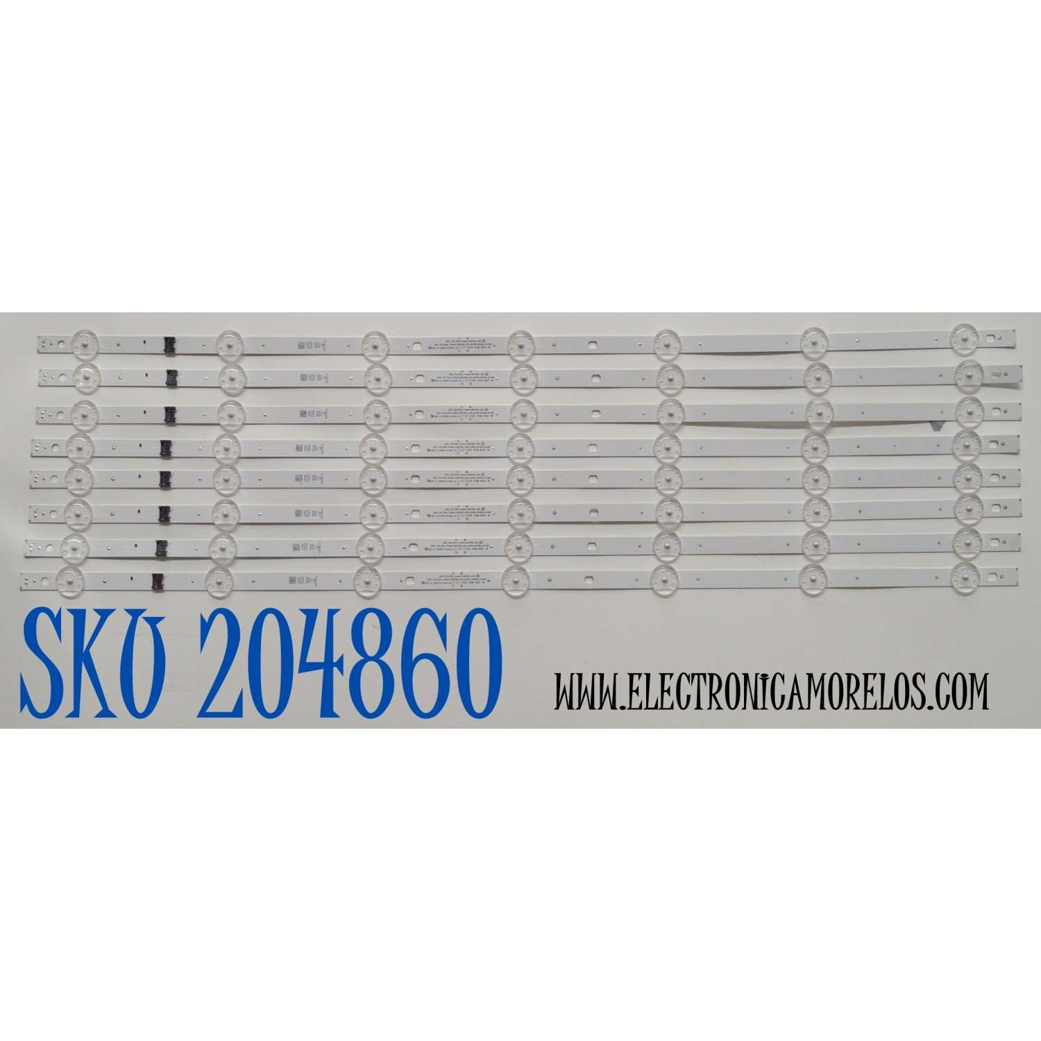 KIT DE LEDS ORIGINAL PARA TV LG 8 PIEZAS / NUMERO DE PARTE EAV65056001 / SSC_Y24_SLIM_TRIDENT_65UT80_LGD_S / SSC_Y24_SLIM_TRIDENT_65UT80_LGD_(0.6PI)_REV00 / LGD 650Z5_D / PANEL NC650TQG-AAKHA / DISPLAY LC650EQC (SP) (A1) / MODELO 65UT7550AUA.BUSYLKR