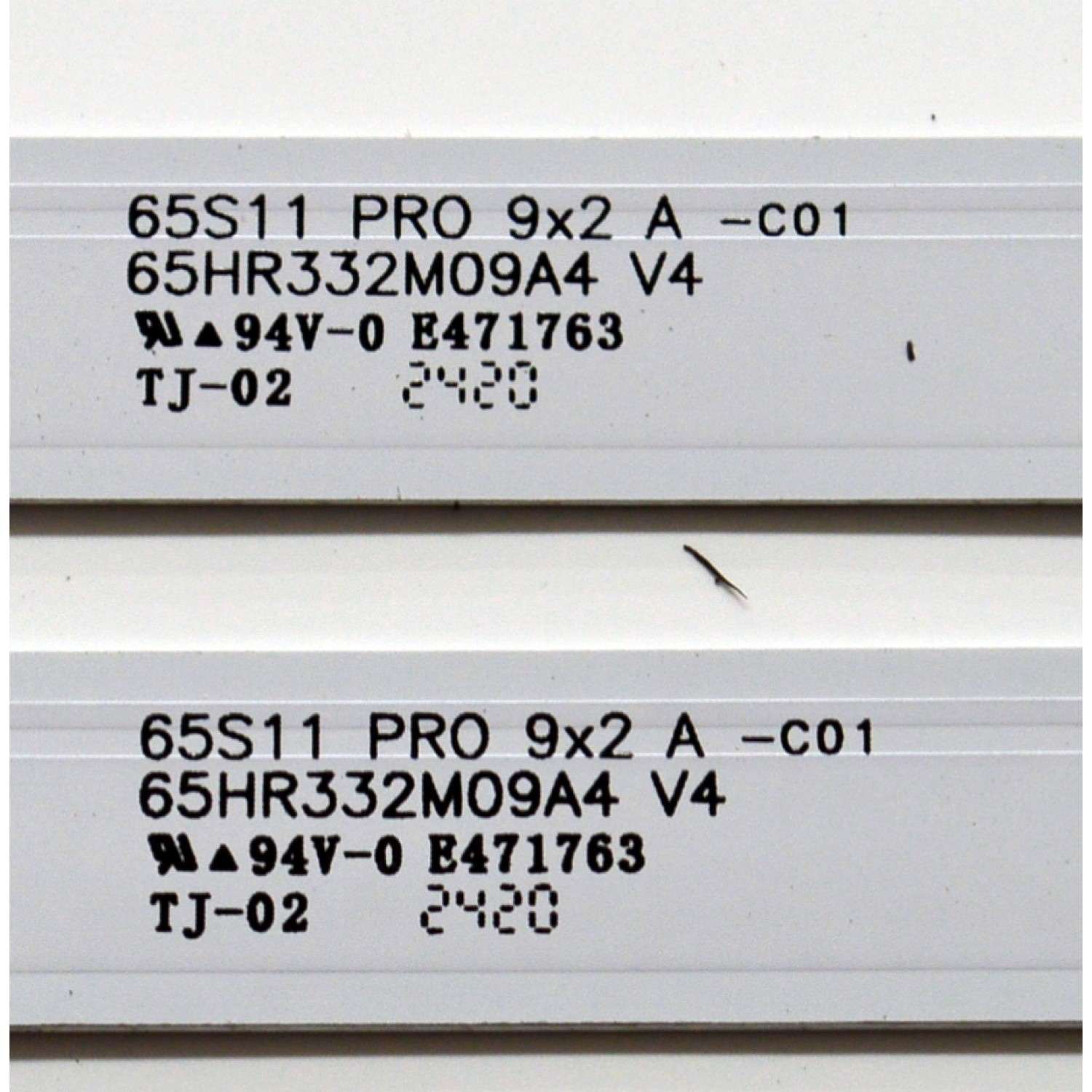 KIT DE LEDS ORIGINAL PARA TV TCL 4 PIEZAS / NUMERO DE PARTE 65HR332M09A4 / 65HR332M08B4 / 65HR332M09A4 V4 / 65HR332M08B4 V4 / 65S11 PRO 8X2 B-C01 / 65S11 PRO 9X2 A-C01 / 02UJ8/LS7C10U3B / PANEL LVU650NDAL / DISPLAY ST6451D06-3 VER.2.1 / MODELO 65S41BR - Imagen 3