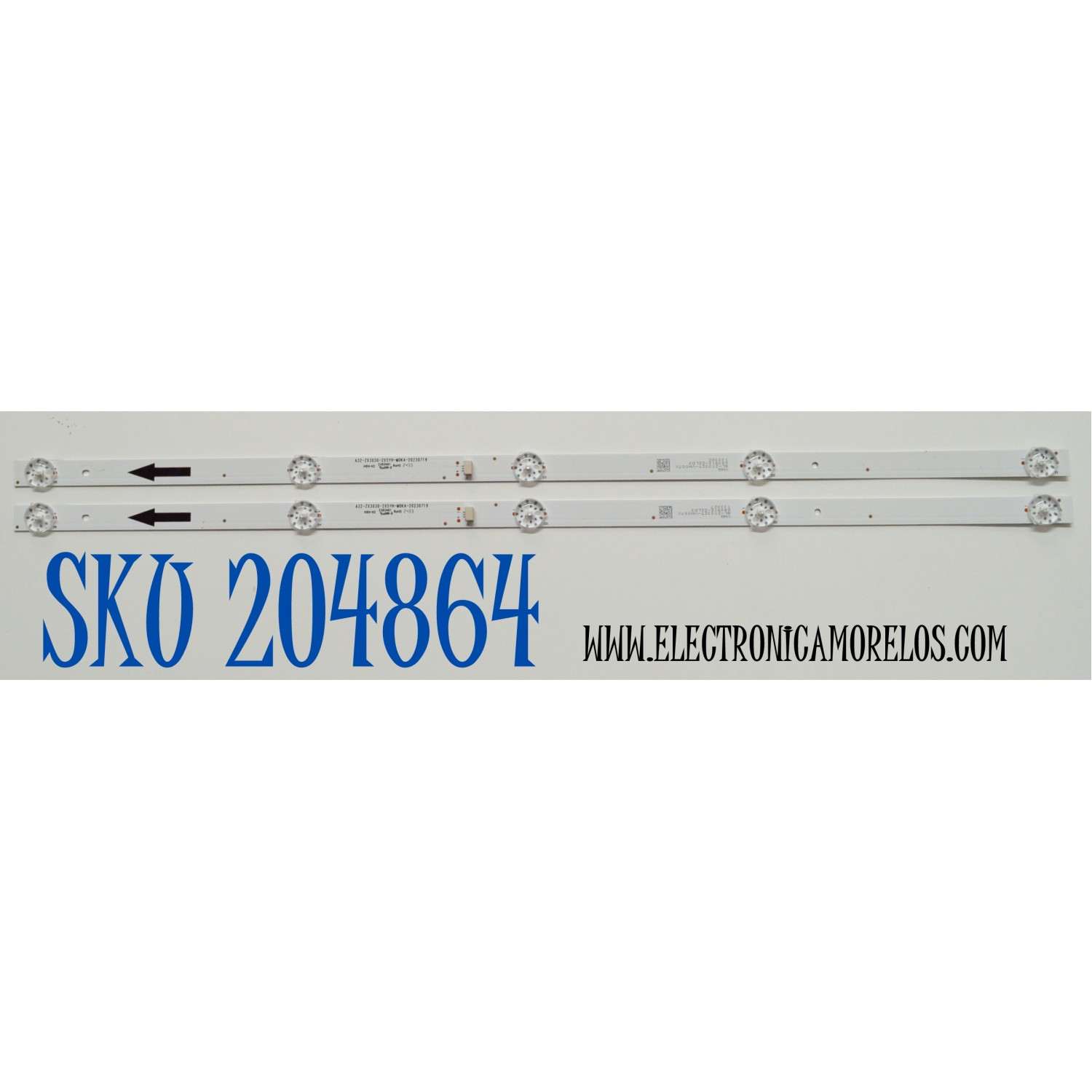 KIT DE LEDS ORIGINAL PARA TV PHILIPS 2 PIEZAS / NUMERO DE PARTE A32-ZX3030-2X5YH-M0KA / A32-ZX3030-2X5YH-M0KA-20230719 / 4L-ZX032T-YH007X / 240912-22LD3 / PANEL LVF320CSDX E1396 / DISPLAY ST3151B07-1 VER.2.1 / MODELO 32PFL6573/F7